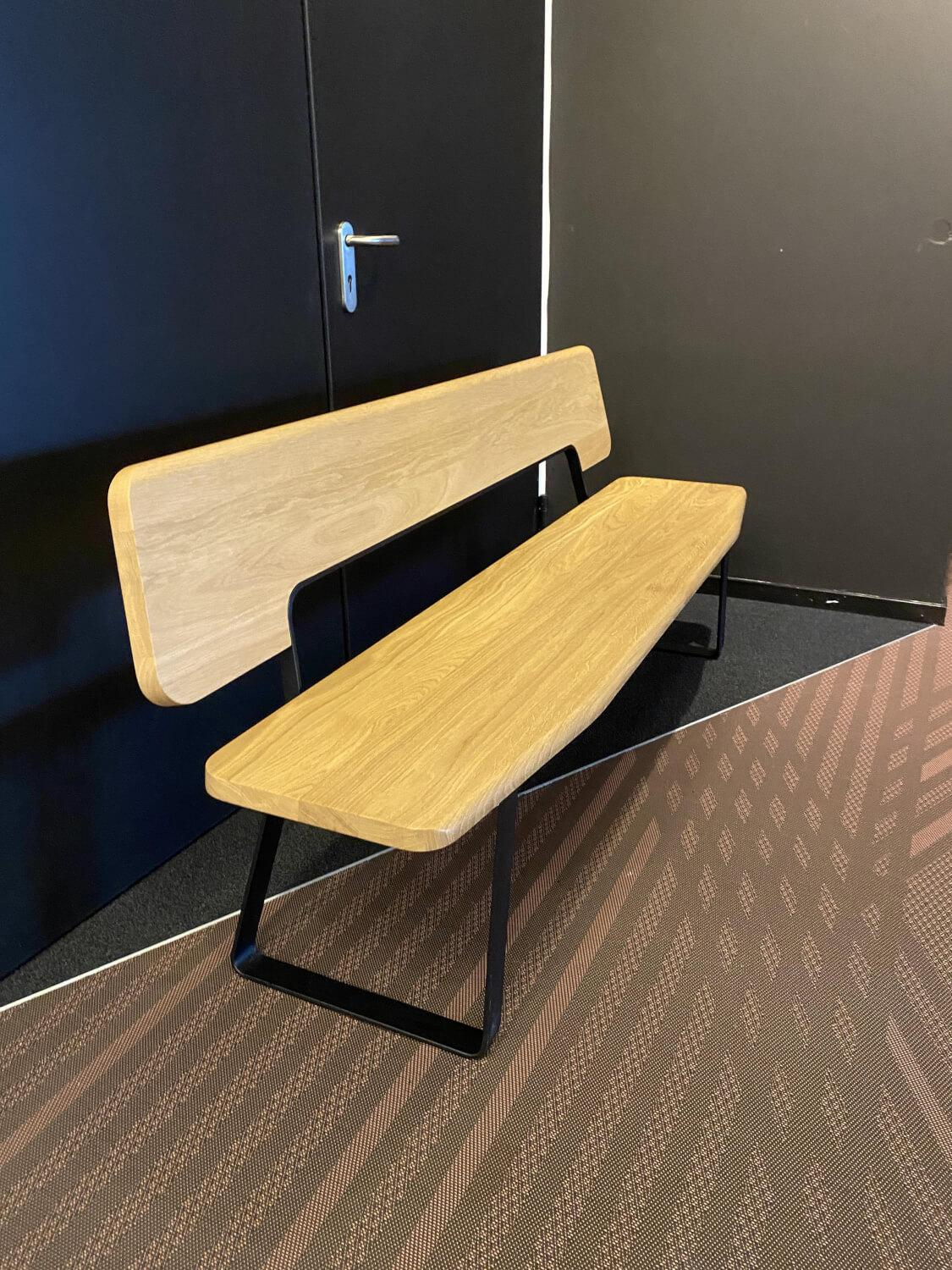 Thonet - Bank S 1095 Massivholz Esche Natur Gestell Schwarz Strukturpulver - 8