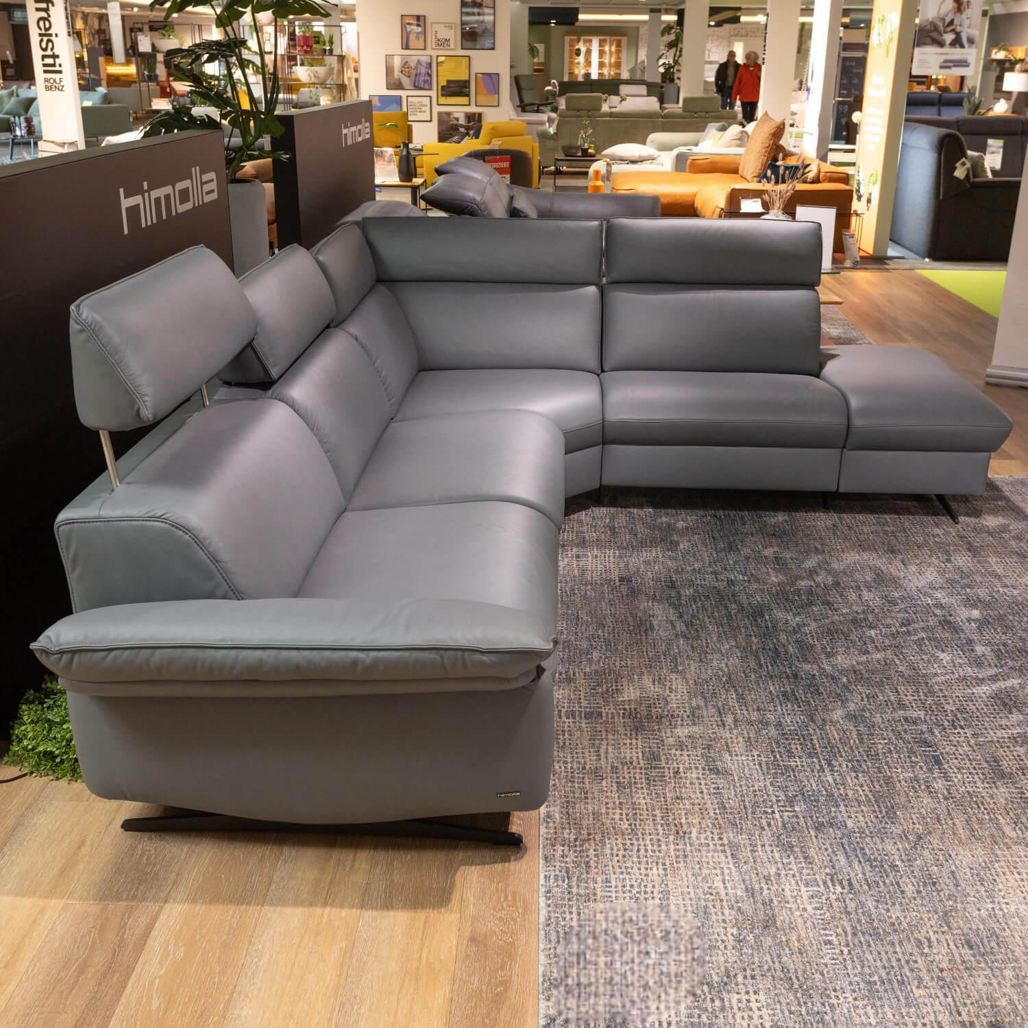 Comfortmaster - Garnitur 1267 Spektra 7267 Elektro CM Sea Leder 24 Longlife Sea Grau Blau Kufe Metall Anthrazit - 10