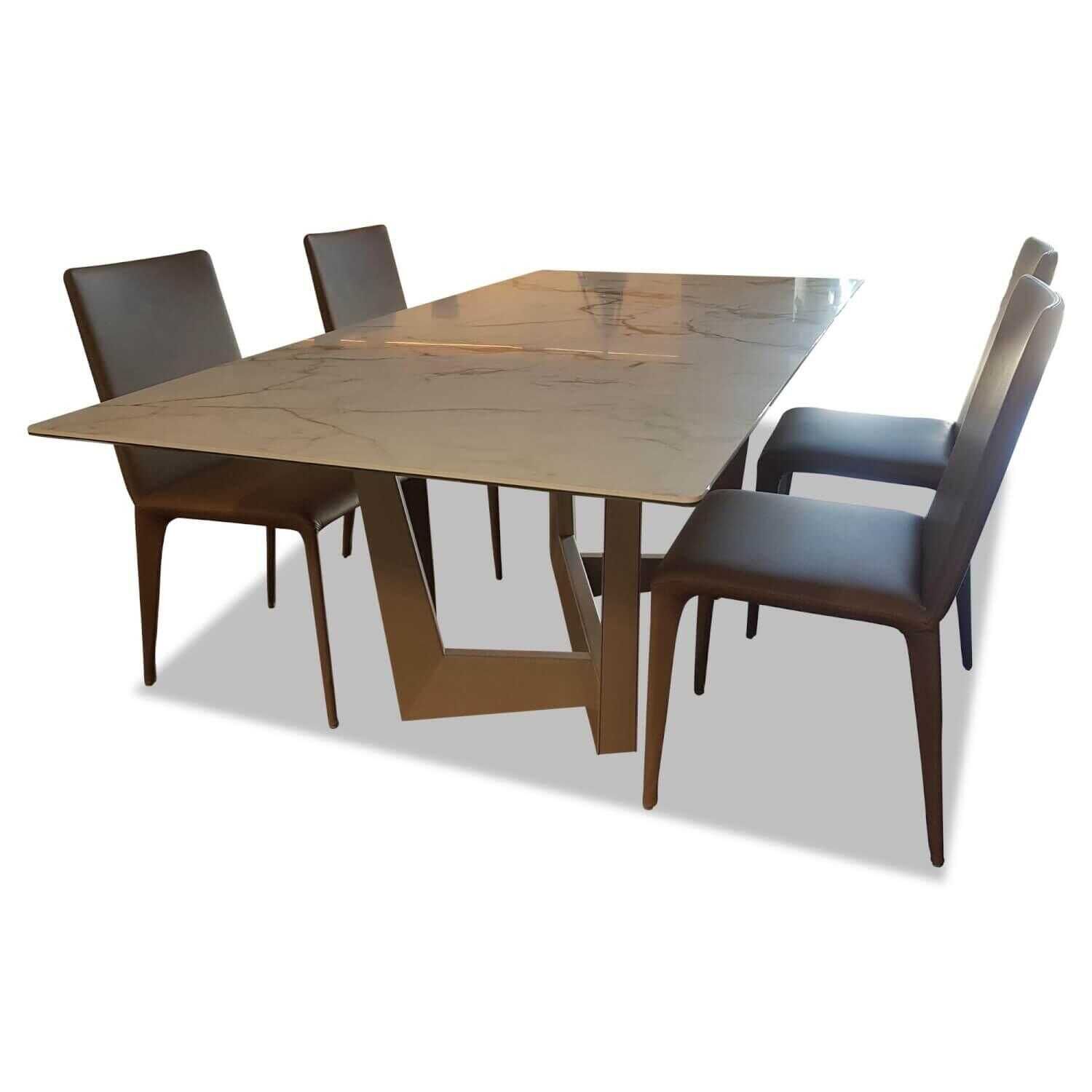 bonaldo-essgruppe-art-4you-200-tisch-mit-4-st-C3-BChlen-043d50a41e09 Bonaldo - Essgruppe Art 4You 200 Tisch mit 4 Stühlen - 1