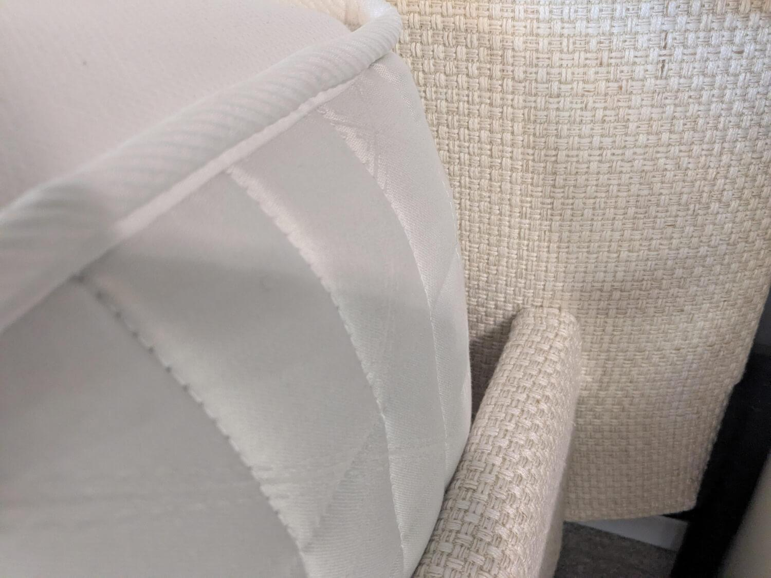 Treca Interiors - Boxspringbett Victoire Stoff Hanoi Panna Cotta Beige mit 2 Matratzen - 8