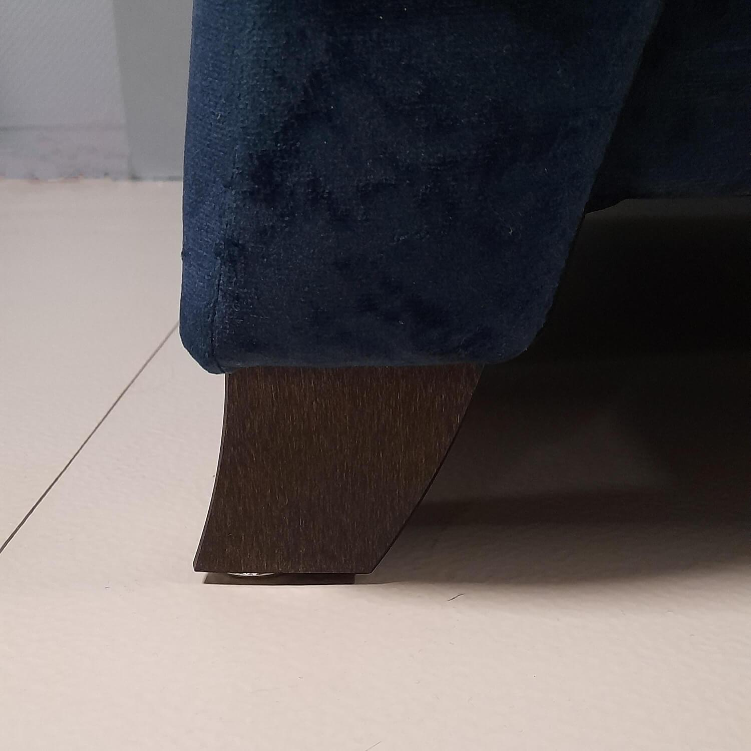 Schröno - Set KS 9720-1 Sydney fabric 657577 base beech maroon 2 sofas - 9