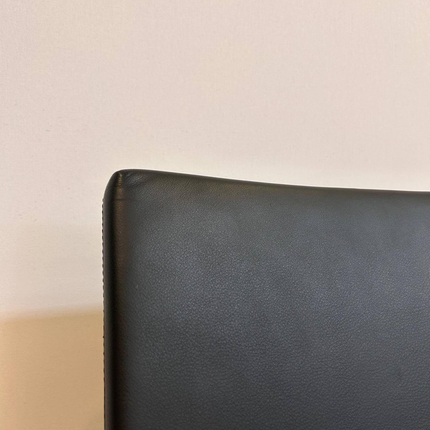 Walter Knoll - Freischwinger George 1572 Leder Congress 251 Black Schwarz Gestell Rundrohrstahl Hochglanz Verchromt - 7