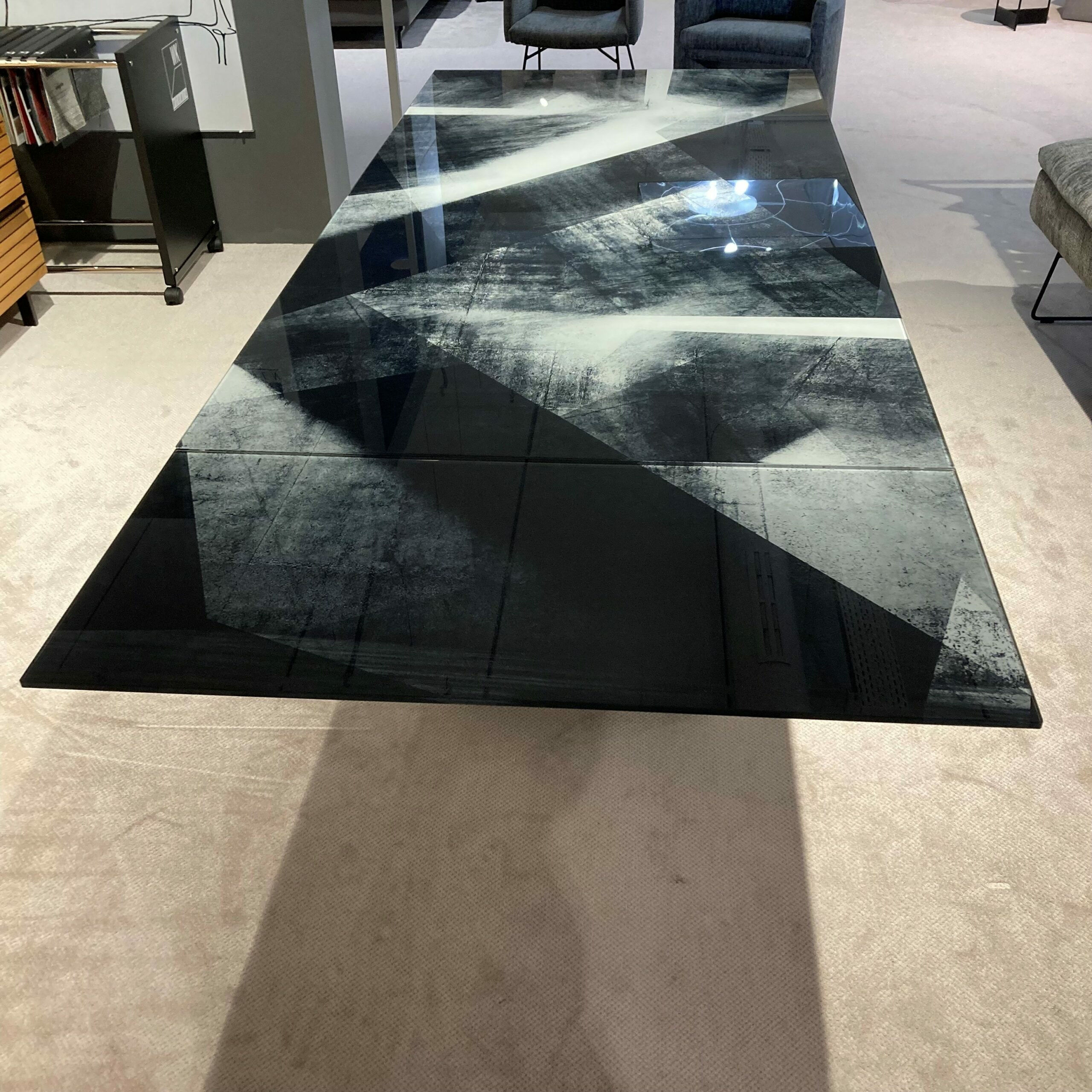 WK Wohnen - Esstisch WK 895 Platte Glas Gestell Metall Schwarz - 2