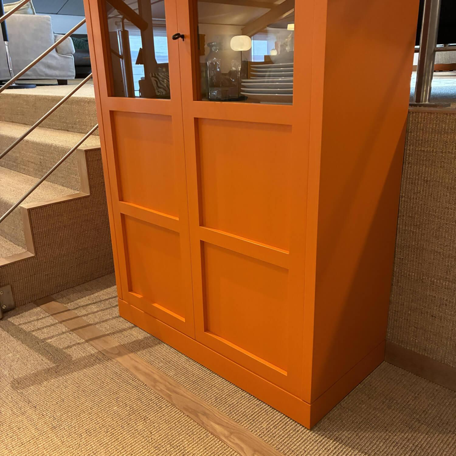 Marktex - Vitrine 6338/1-19 Massivholz Pinie Bicolor Orange Gelb Lasiert - 2