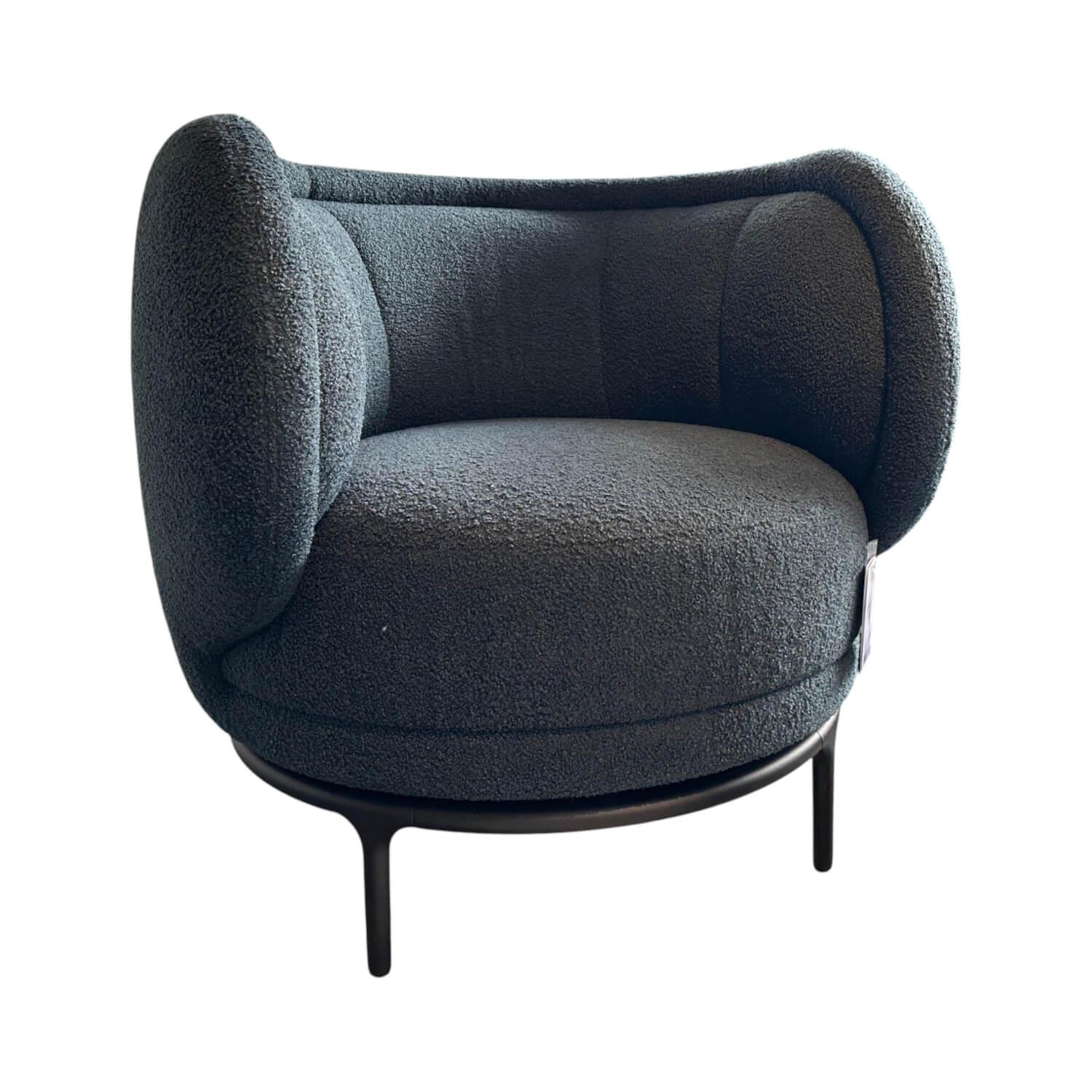 Wittmann - Sessel 25613D Vuelta 80 Stoff A Hug Me 083 Grau Gestell Metall Bronze Pulverbeschichtet - 1