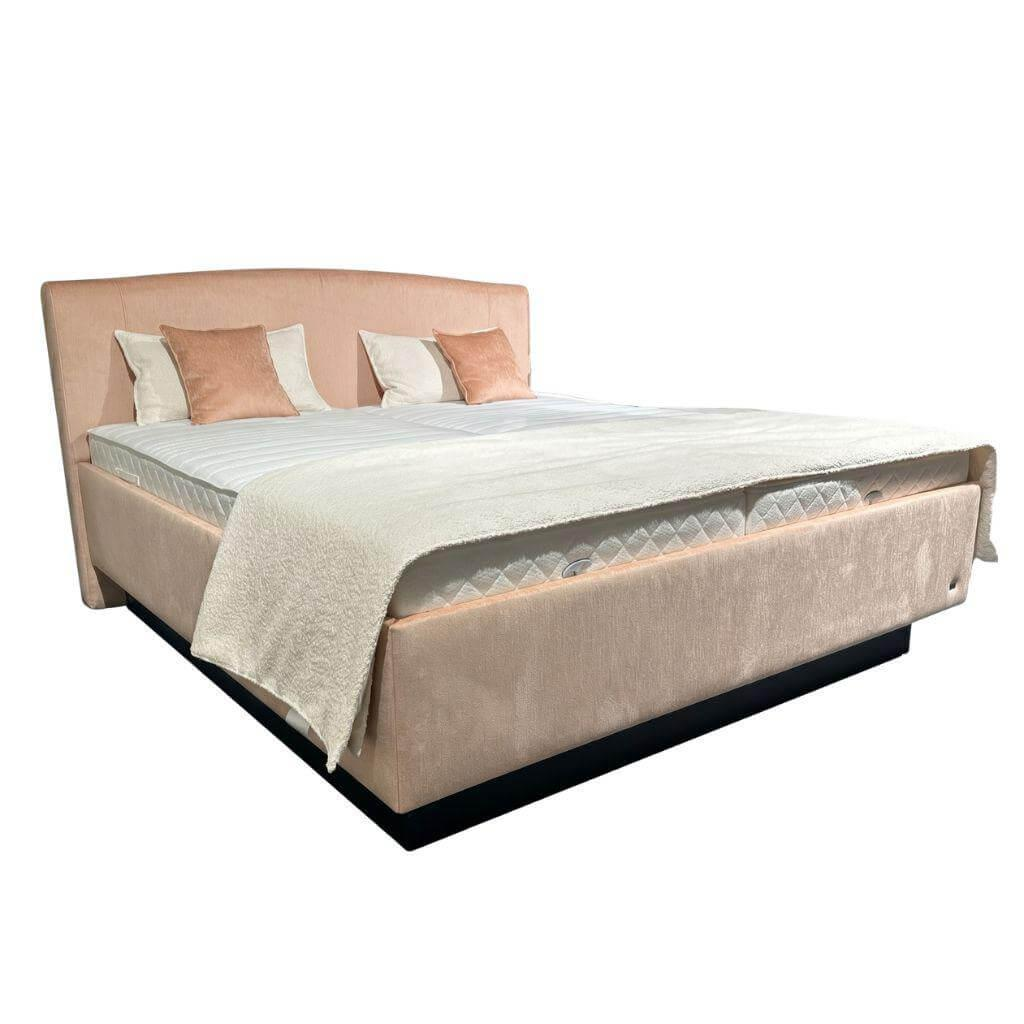 RUF Betten - Boxspringbett Cantella Stoff 8505 Rosa Orange Inkl. Matratzen - 1