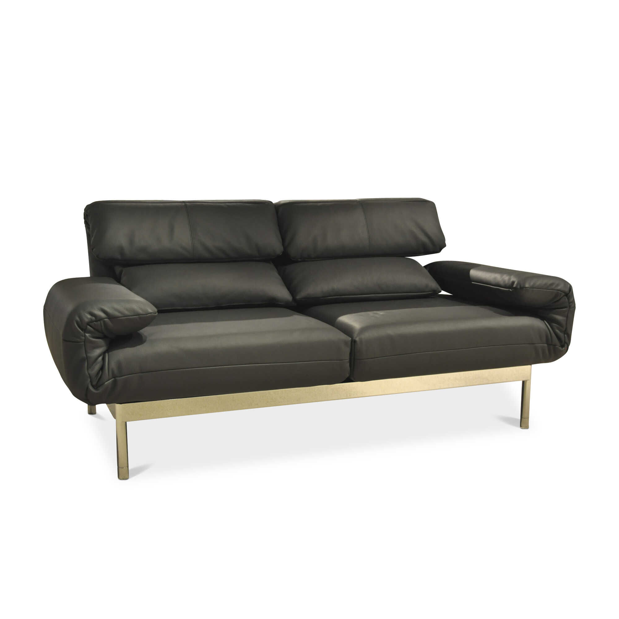 Rolf Benz - Sofa Plura Leder Anthrazit Liegefunktion - 1
