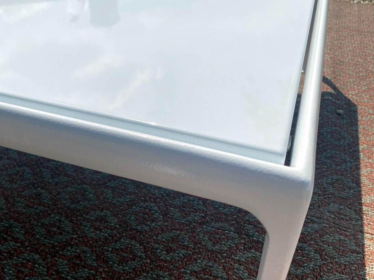 Knoll International - Gartensitzgruppe Schulz Kollektion Stoff Oasys Rust Braun Rot Gestell Und Rahmen Struktur Weiß Inklusive Kissen - 6