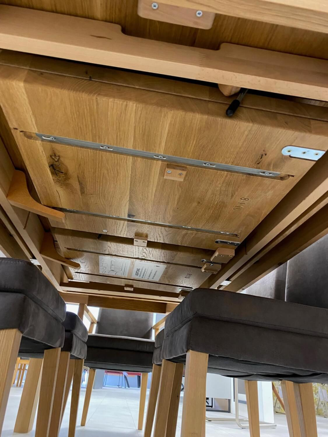 DKK - Essgruppe Twenty Smile Natureiche Bianco Massiv Tisch 6 Stühle - 11