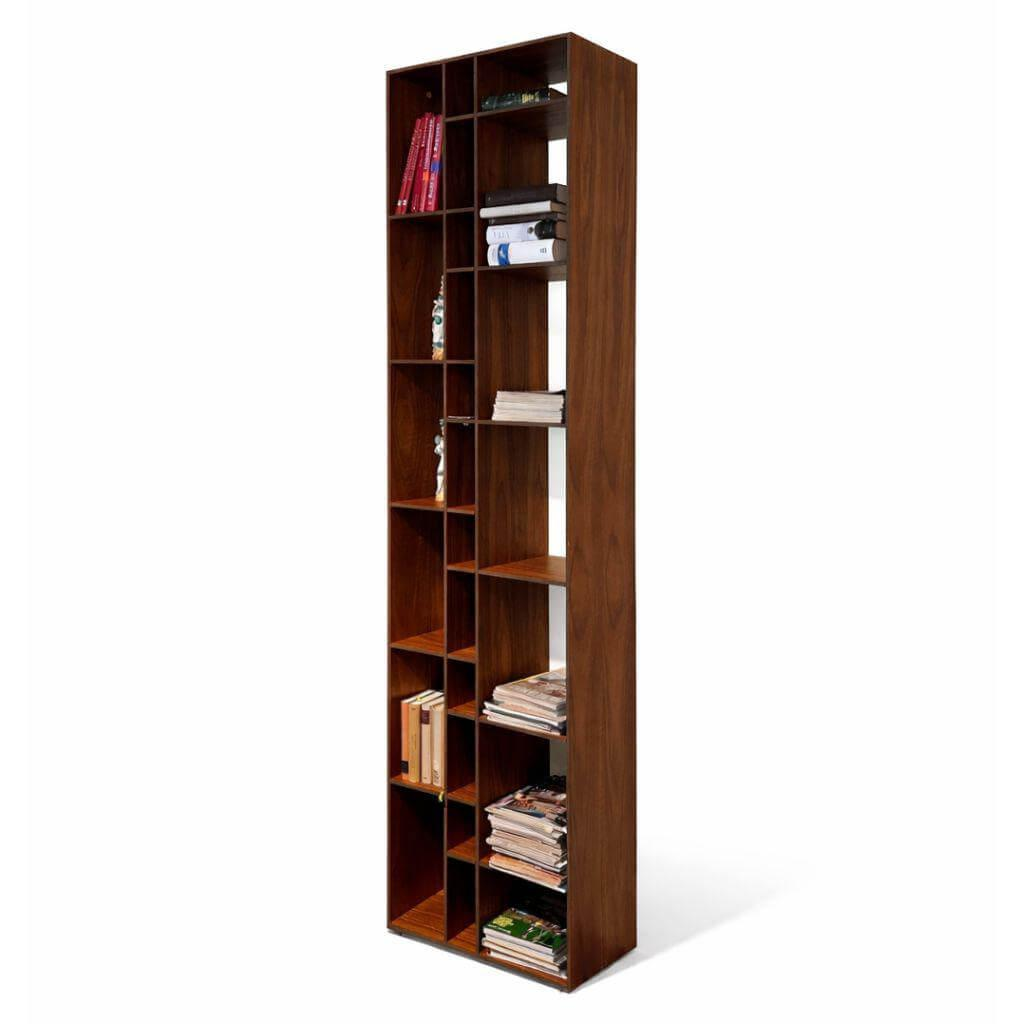 Zeitraum - Regal Code 1 Amerikanischer Nussbaum Furniert MDF Anthrazit Kante Offen - 1