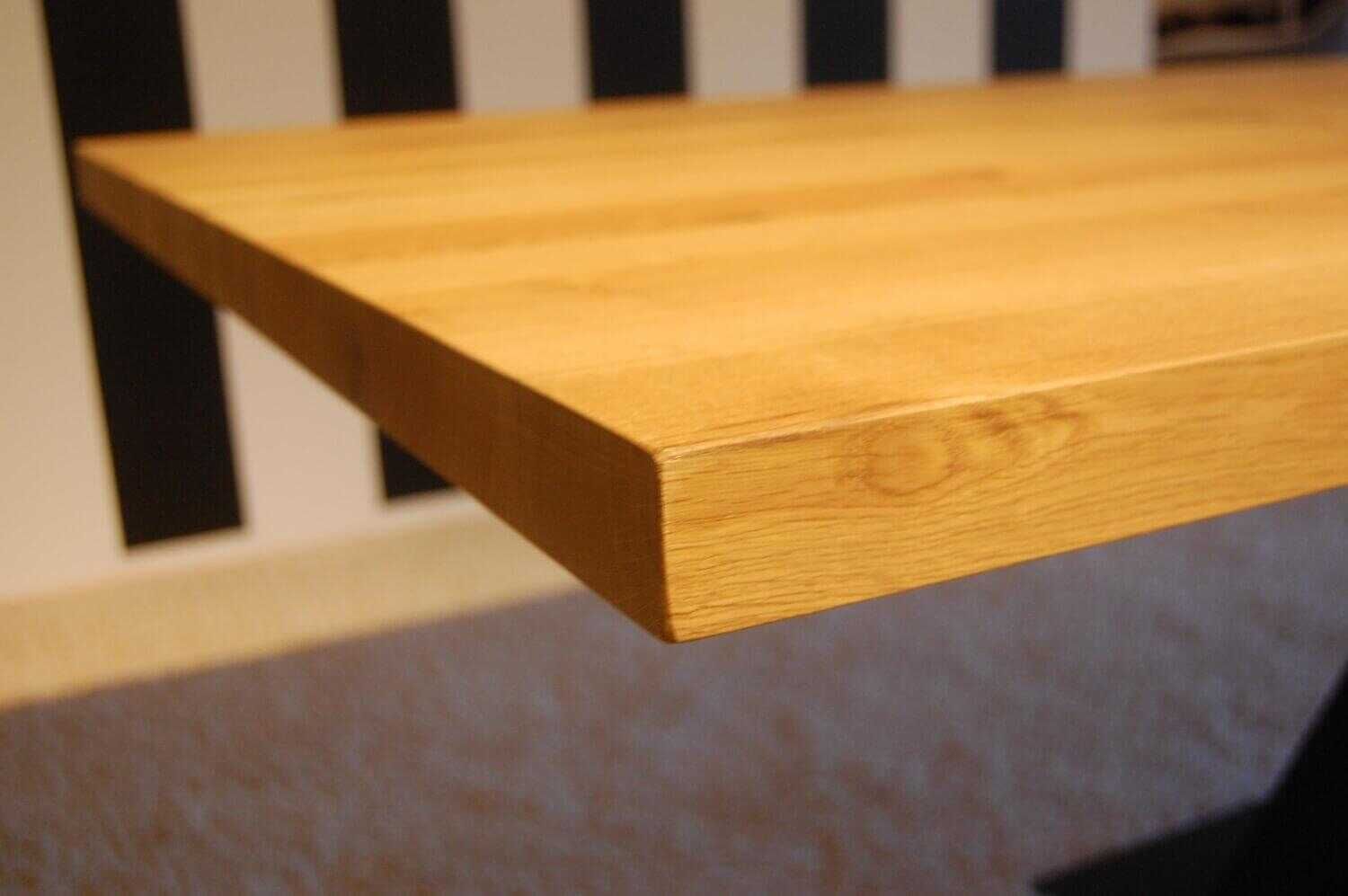 Draenert - Esstisch Victor Wildeiche Natur Geölt Gestell Schwarz - 8