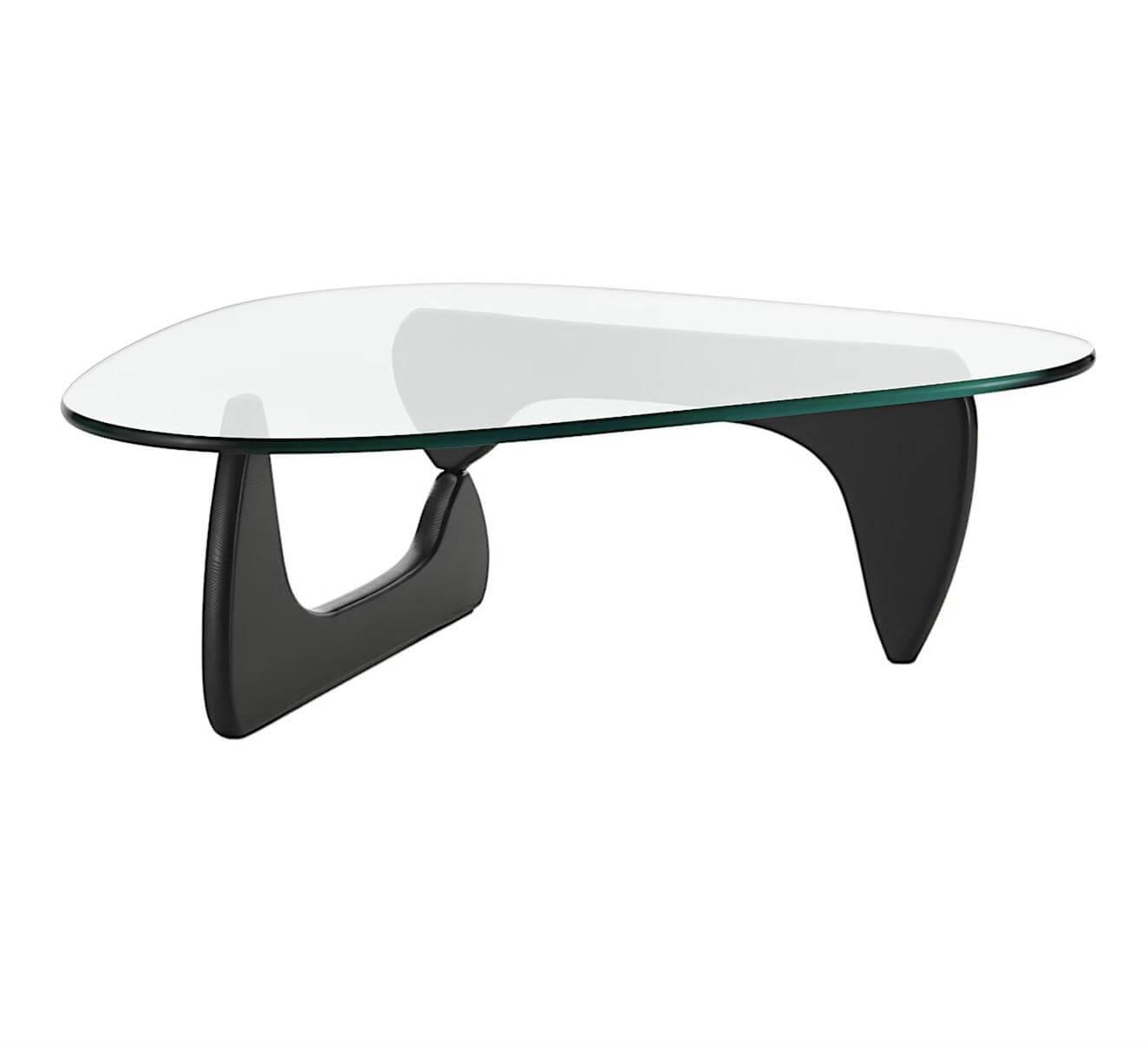 Vitra - Beistelltisch Coffee Table Glas Esche Schwarz - 1