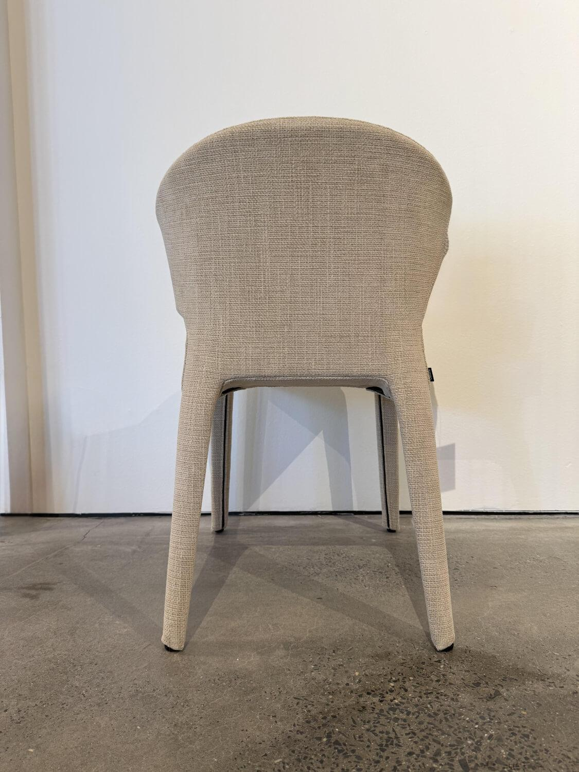Cassina - 6er-Set Stuhl Hola Stoff Fortuny Avorio 13F737 Beige Grau - 7