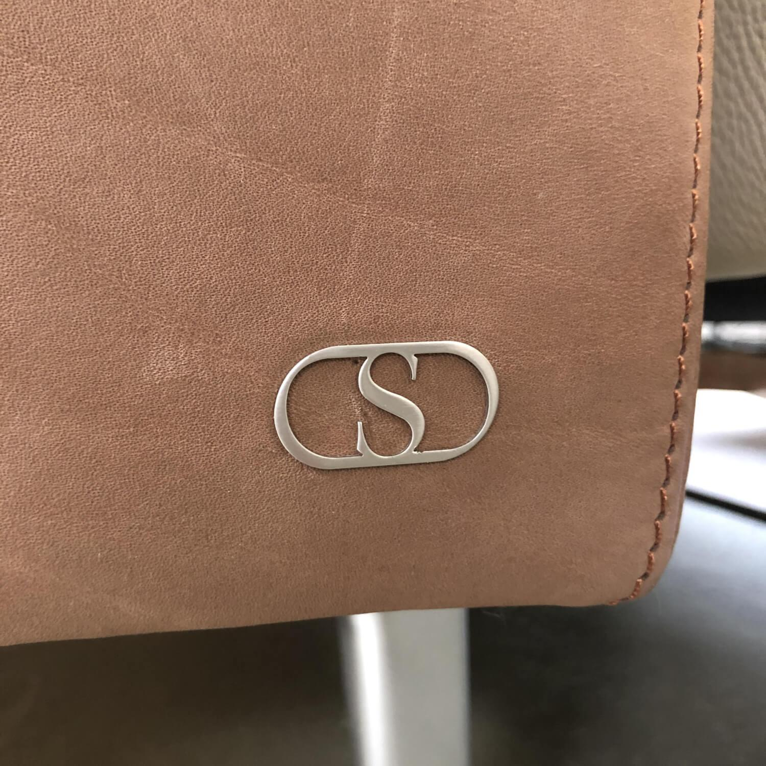 De Sede - Sofa DS49/02 Naturale Noce Füße Metall mit 4 Kissen - 8