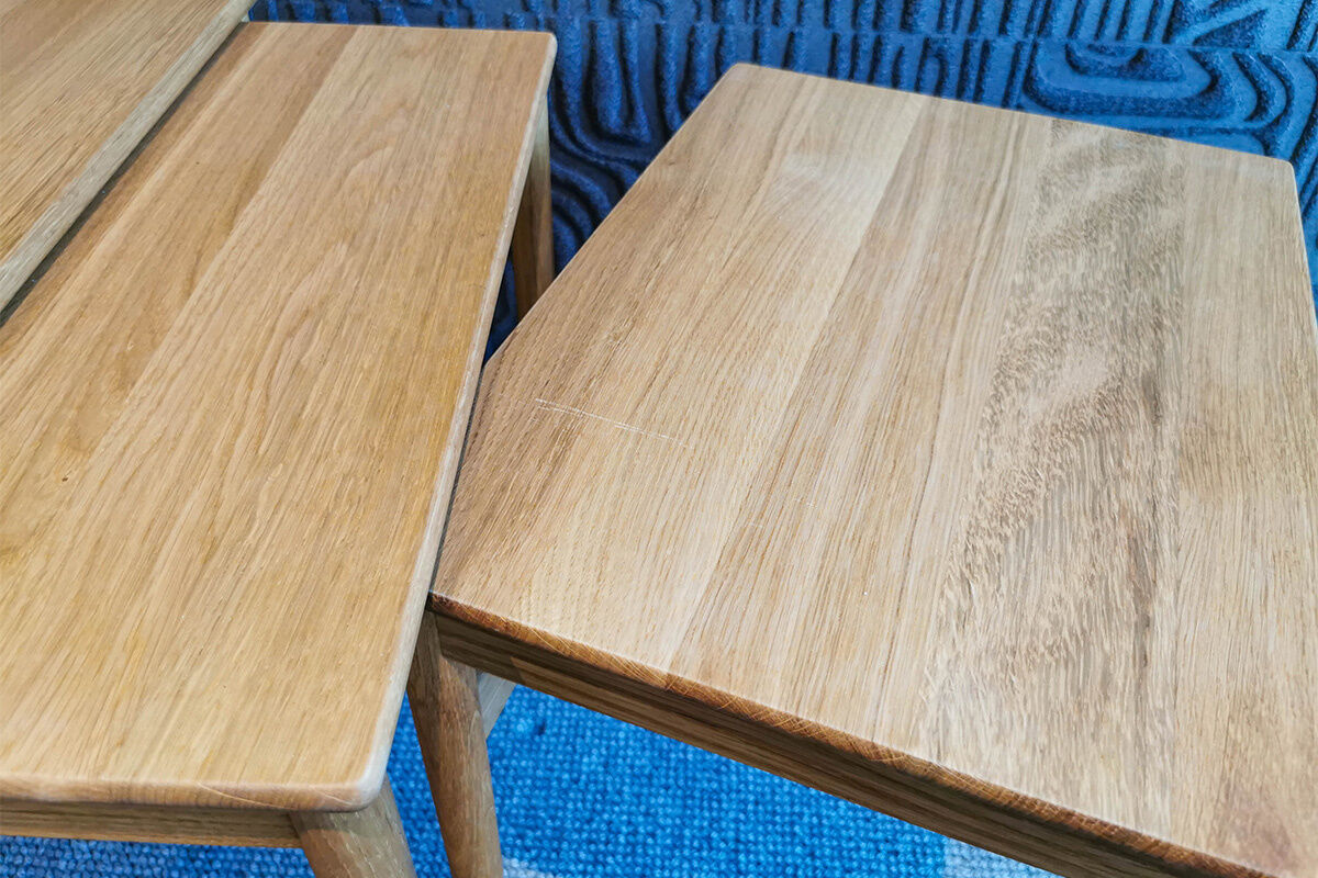 Carl Hansen & Søn - 3er Set Beistelltische Nesting Tables Eiche Geölt - 5