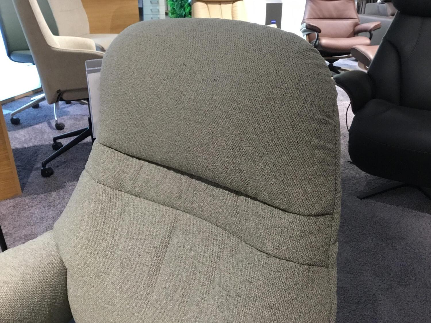 Stressless - Relaxsessel Sunrise S Comfort Stoff Faron Q2 Grey 12 Grau Gestell Holz Schwarz Inklusive Hocker - 5