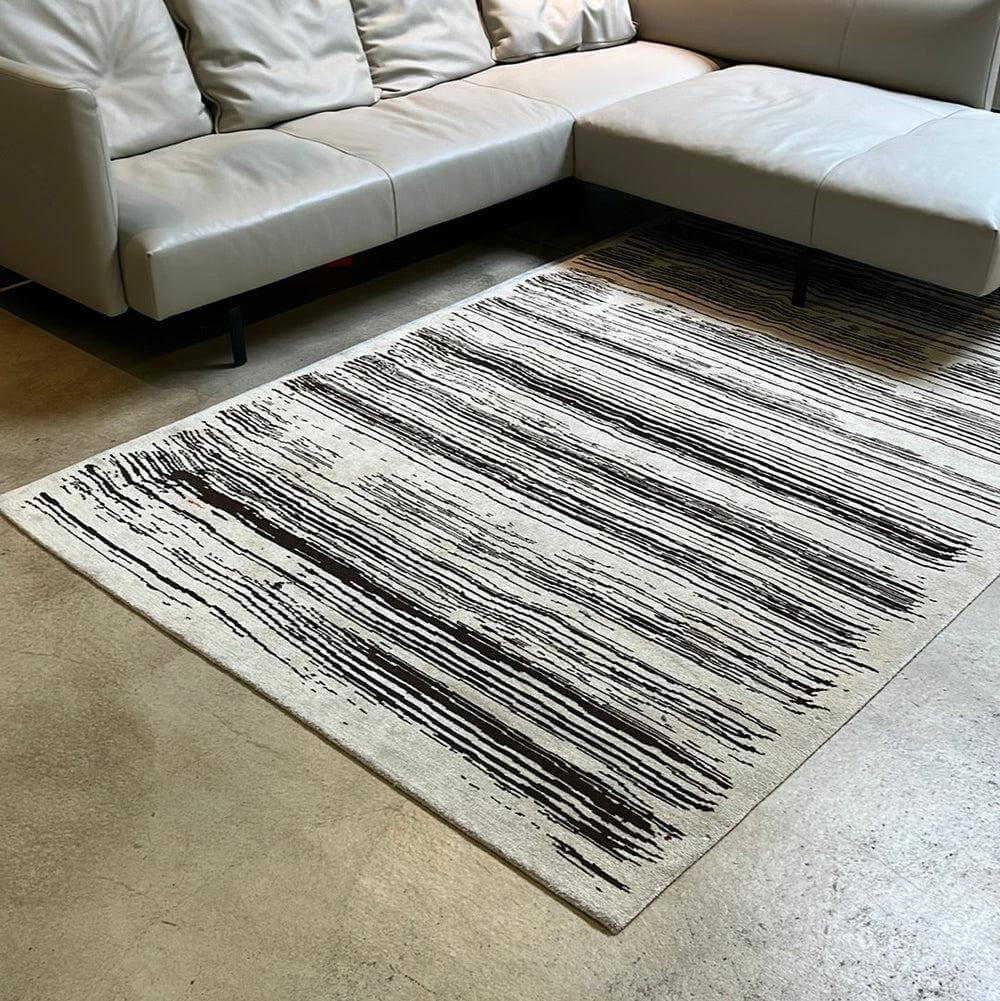 Walter Knoll - Teppich Kuruka Stoff Weiß Schwarz Braun 170x350 - 2