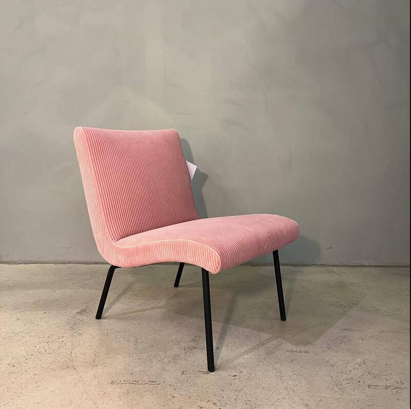 Walter Knoll - Sessel 607-10R Vostra Stoff Phlox 743 Rosa Gestell Matt-Pulverbeschichtet Schwarz - 2