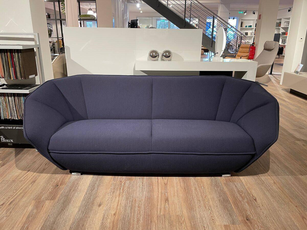 Sofa 3-Sitzer Colla Stoff 26169 Mosaic 2-692 Füße Aluminium Poliert