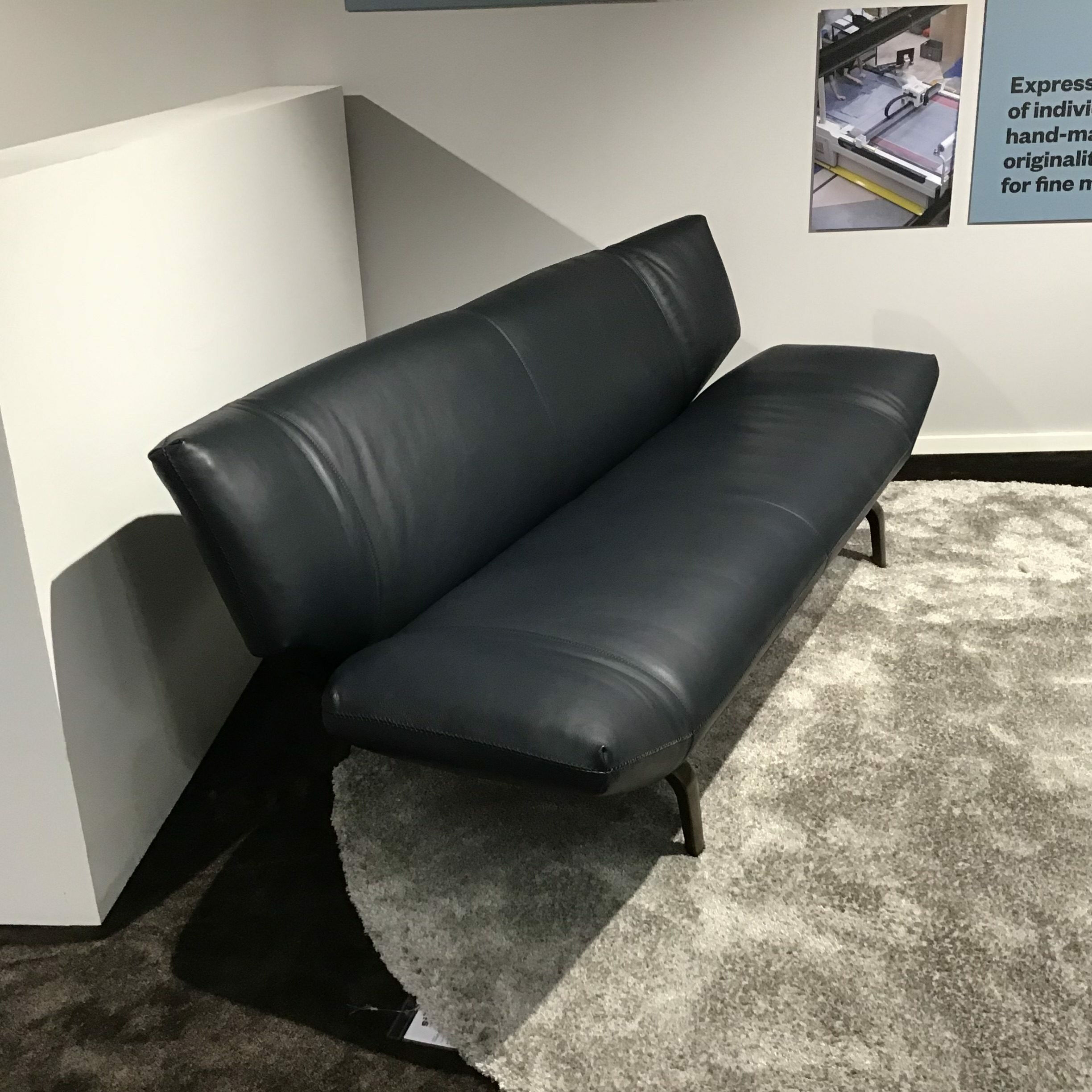 Leolux - Sofa Devon 3-seater leather 14410 Raffino 130 Dragonfly Black - 6