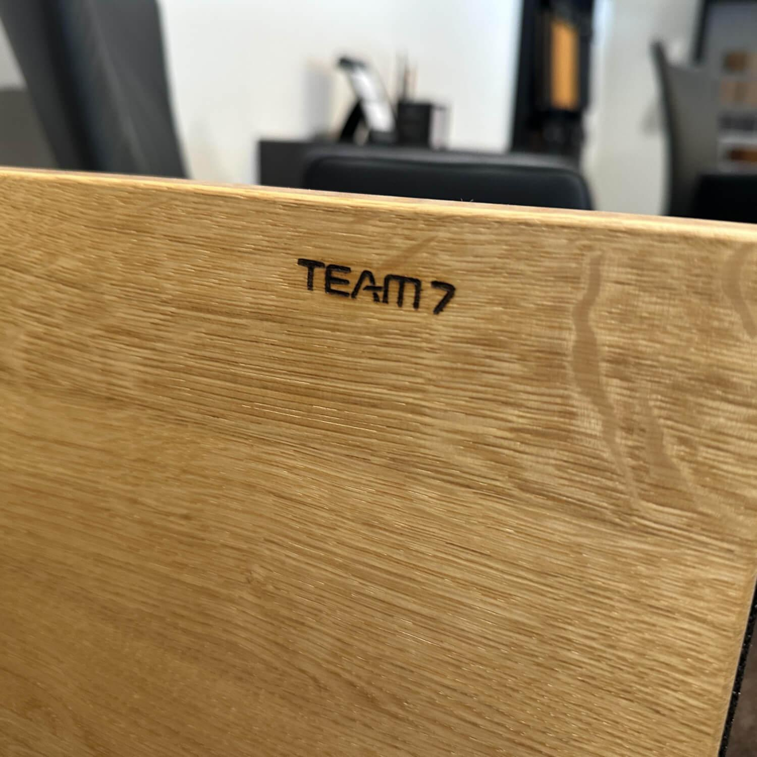 Team 7 - Sekretär Filigno Eiche Naturöl Metallrahmengestell Schwarz Matt Pulverbeschichtet - 9
