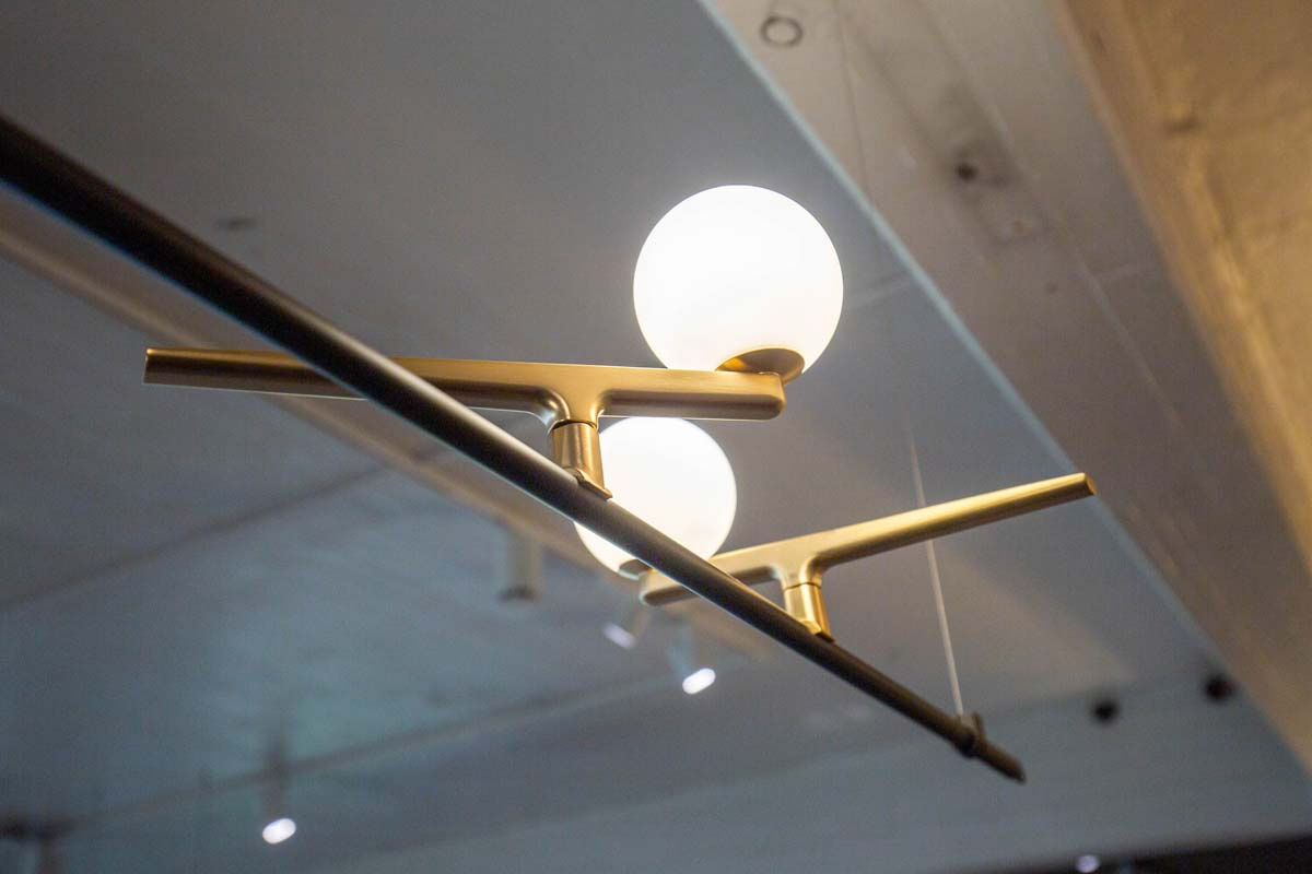 Artemide - Pendelleuchte Yanzi S1 Messing Schwarz Weiß - 3