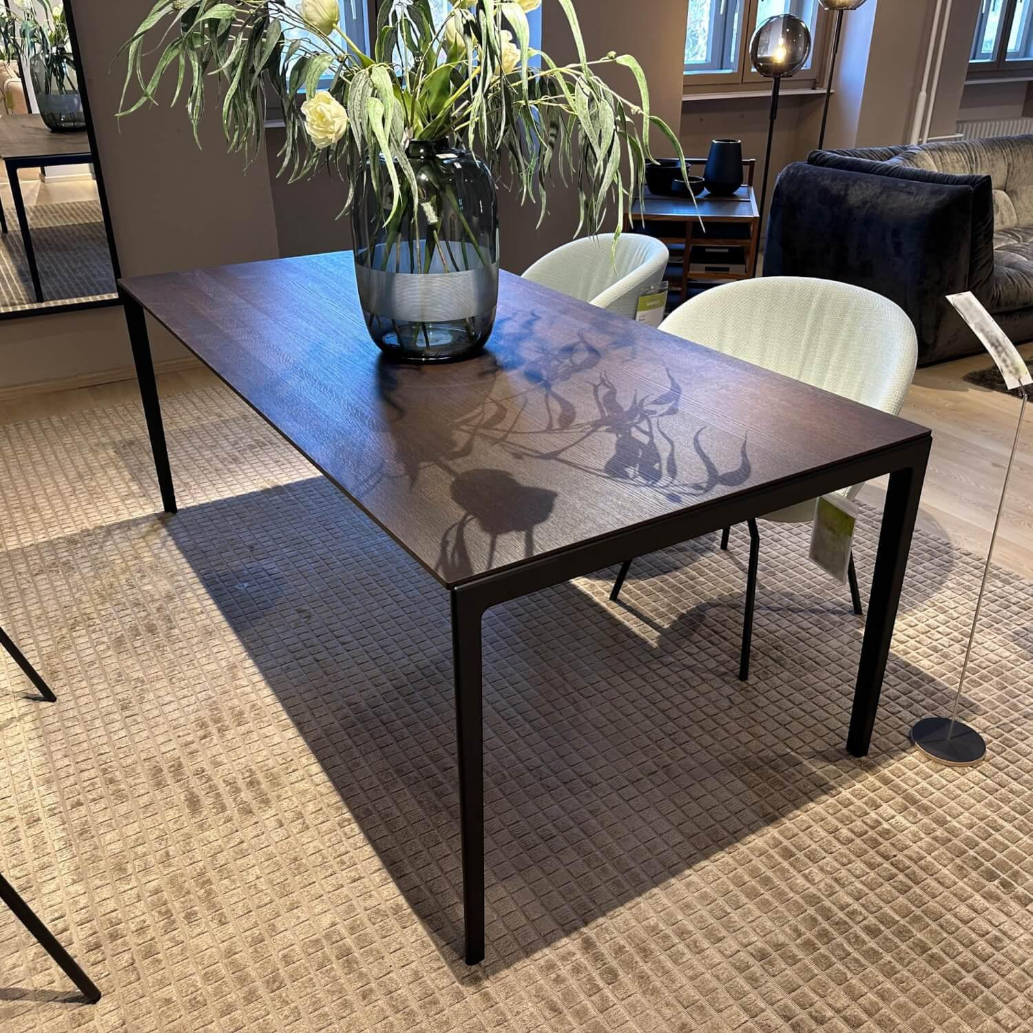 Team 7 - Esstisch Tak Eiche Geräuchert Geölt Gestell Metall Schwarz Matt Mit Auszug - 4