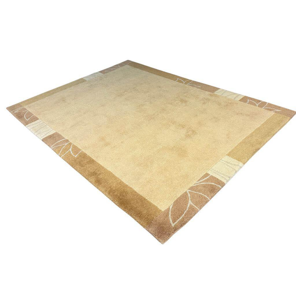 Eigene Herstellung - Teppich Nepal 170x240cm Schurwolle Handgeknüpft Beige Hellbraun - 3