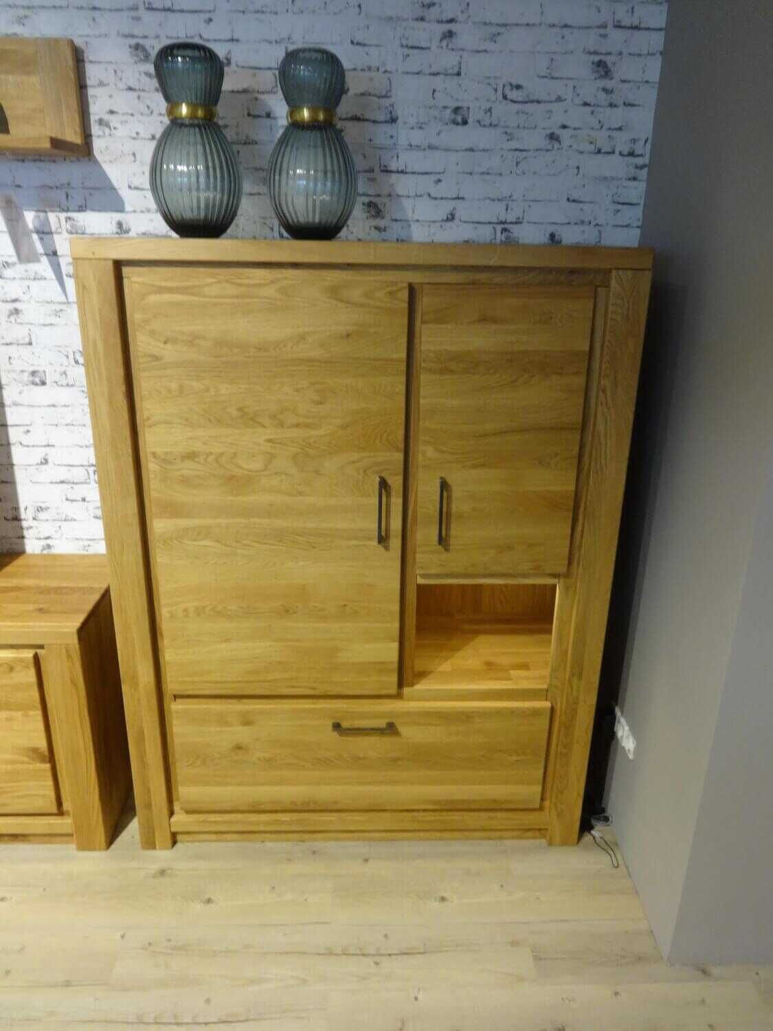 Natura - Wohnwand Farmingdale Eiche Massiv Natur Geölt - 5