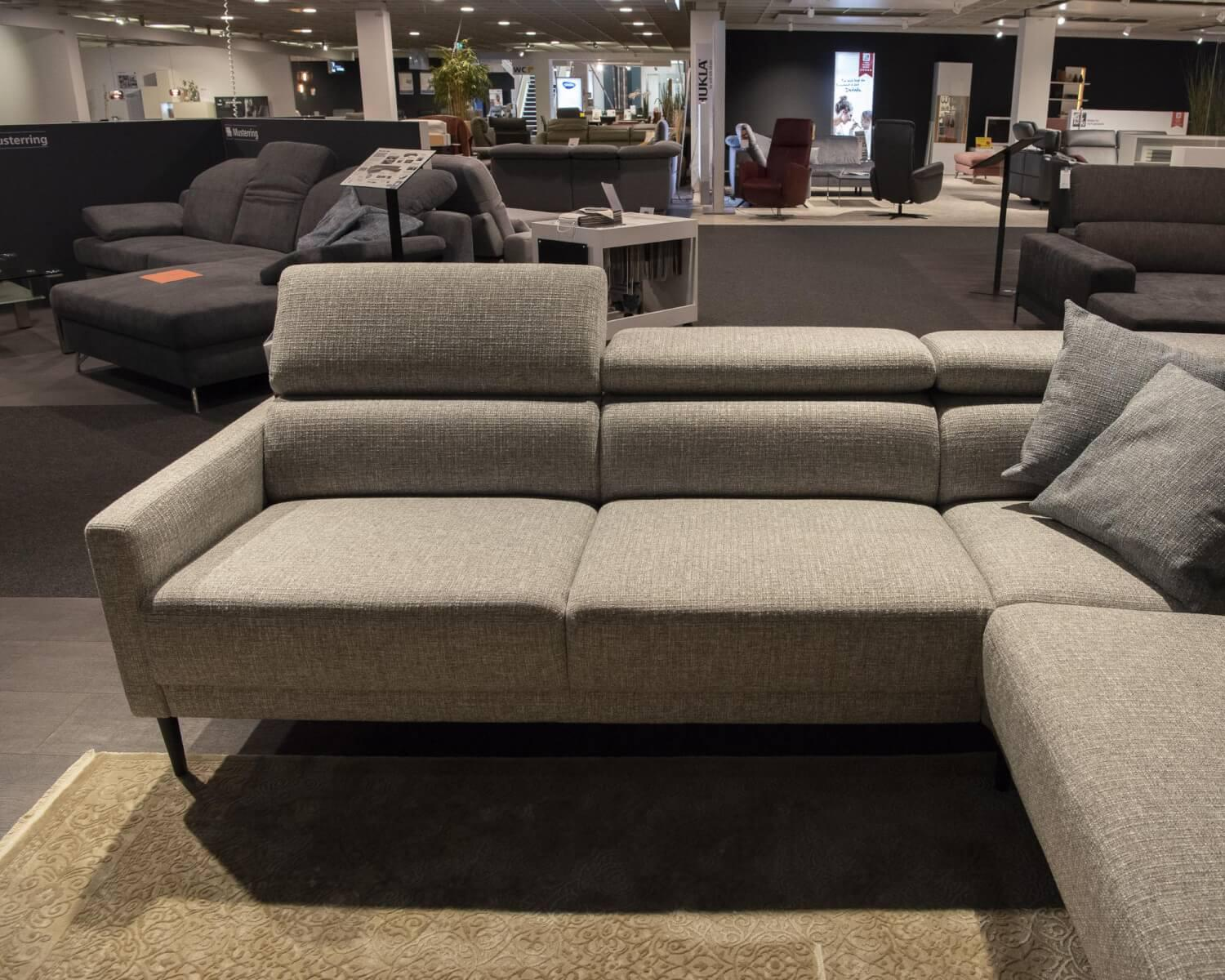 Musterring - Upholstered suite MR4510 SToff 8 Prime color platinum metal base black with headrest adjustment - 2