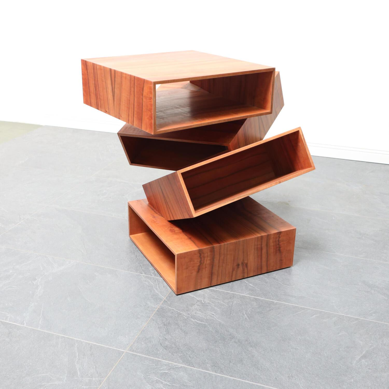 Porro - Beistelltisch Balancing Boxes Eukalyptus Furniert - 6