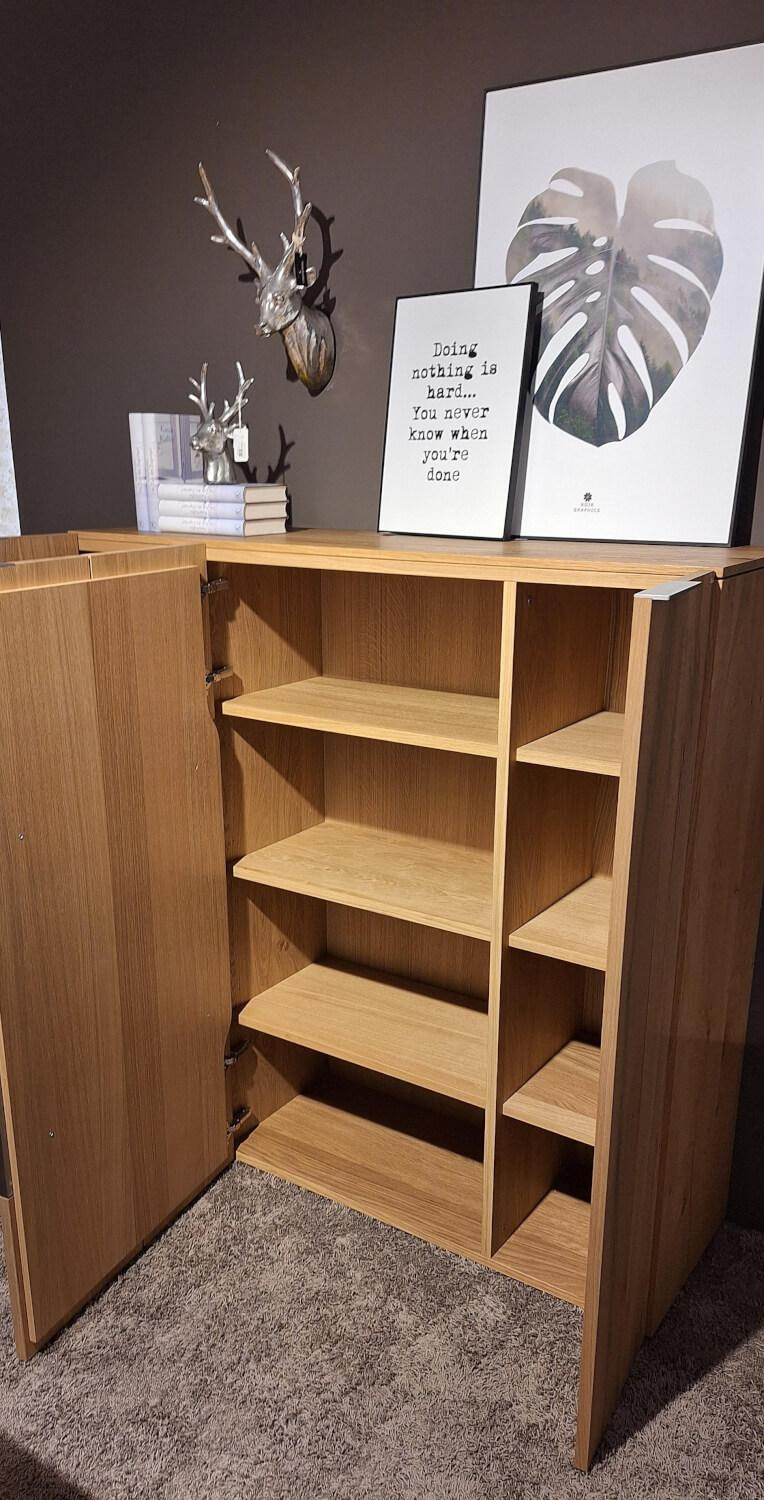 Voglauer - Highboard V-alpin Eiche Altholz Furniert Glas Anthrazit - 6