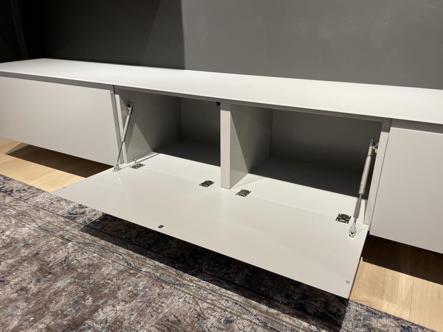 Sudbrock - Wohnwand Cubo Lack Canagrau Mit Eiche Anthrazit Gebeizt - 10