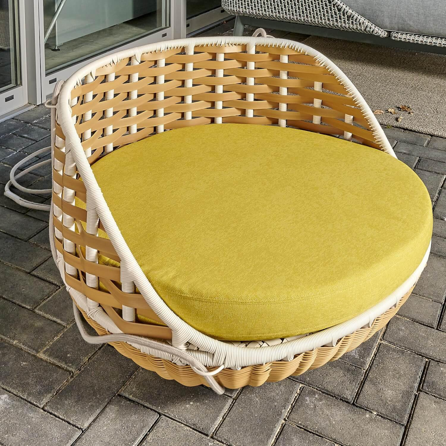 DEDON - Swingrest SwingMe Sessel Bezug Stoff Kvadrat Artrium A451 Gestell Aluminium - 3