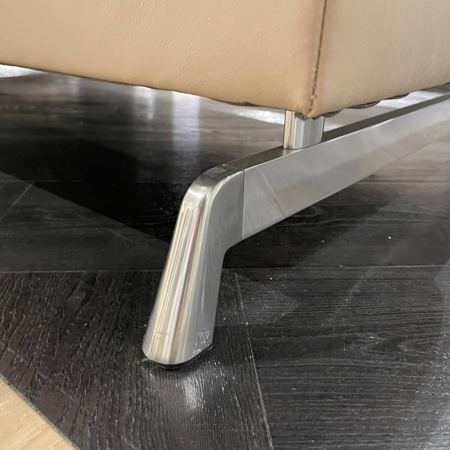 JOOP! - Eckgarnitur Living Loft 8108 Leder 24 Longlife Quarz Kufe Hochglanz Poliert - 5