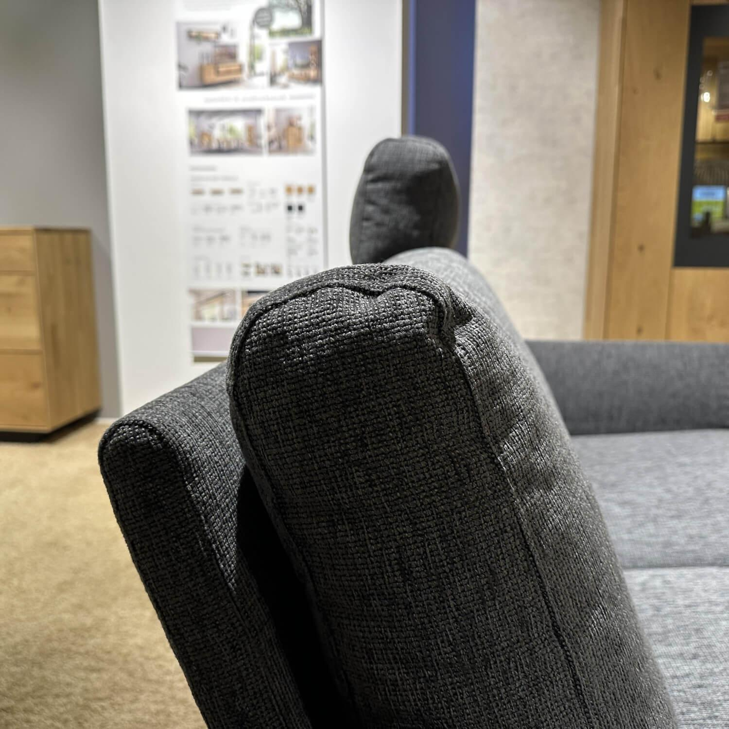 Erpo - Sofagruppe ER175 Varese Stoff Nora 5063 81 Grau Inklusive Sessel Und Hocker - 4