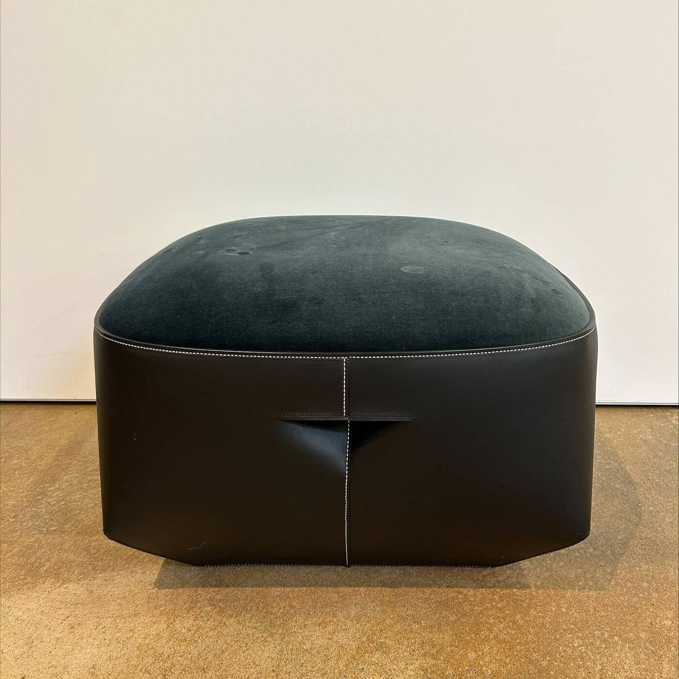 Walter Knoll - Polstersitz Isanka 192 H1 Korpus Leder Saddle Black Schwarz Sitz Stoff Harald 2 Dark Jade Dunkelgrün - 5