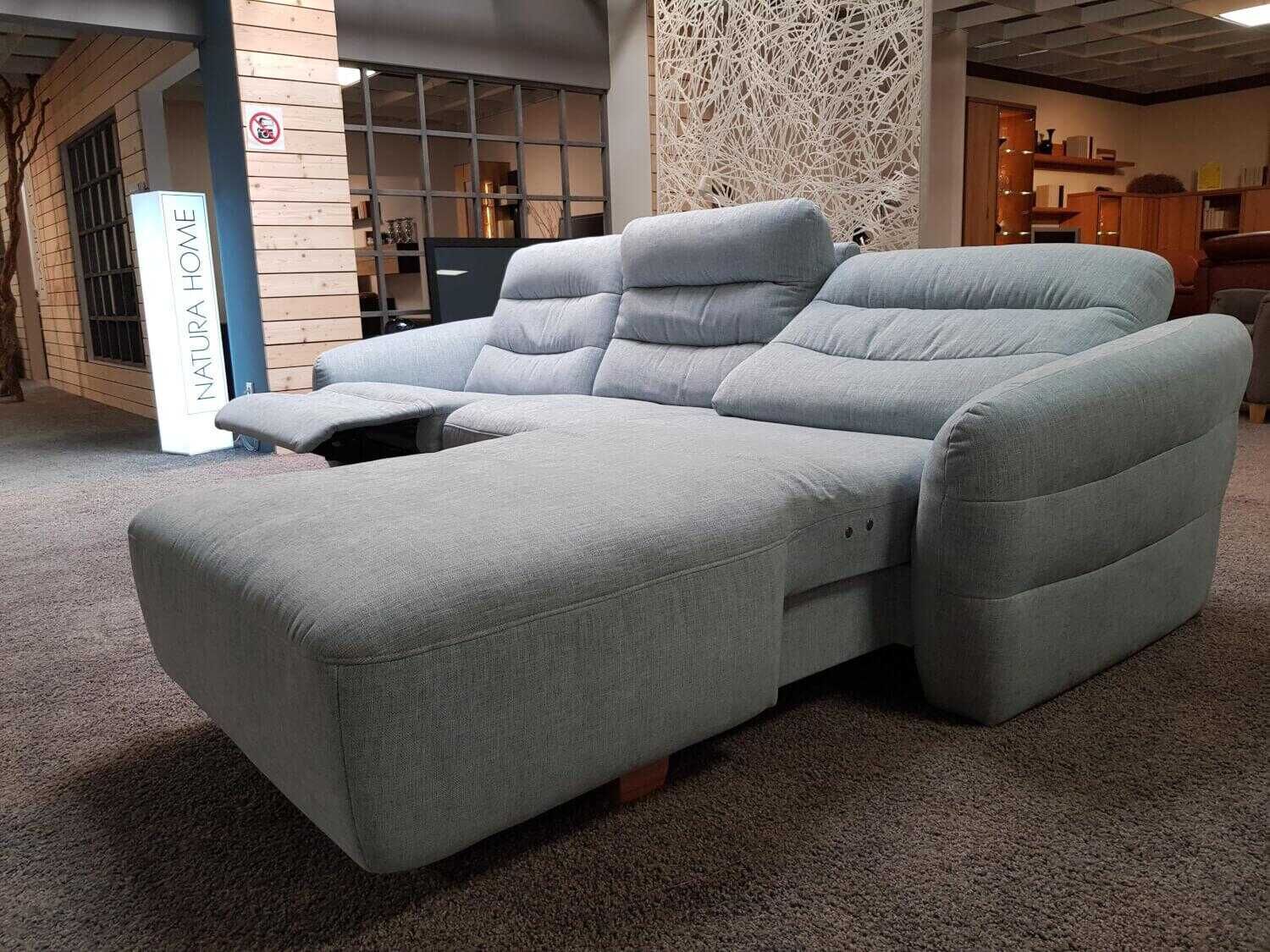 Natura - Ecksofa Manchester Stoff Glory Sky D Blau mit Relaxfunktion - 5