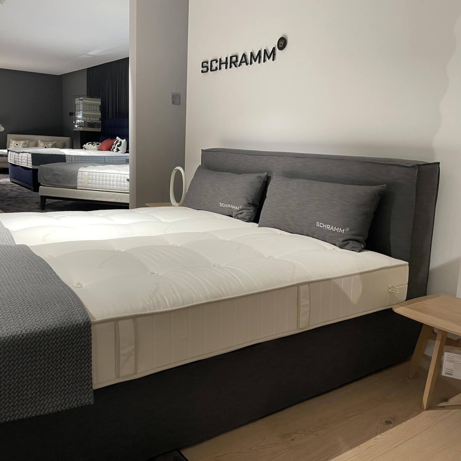 Schramm - Polsterbett Purebeds Ell Stoff Grau Füße Schwarz Inklusive Matratzen - 6
