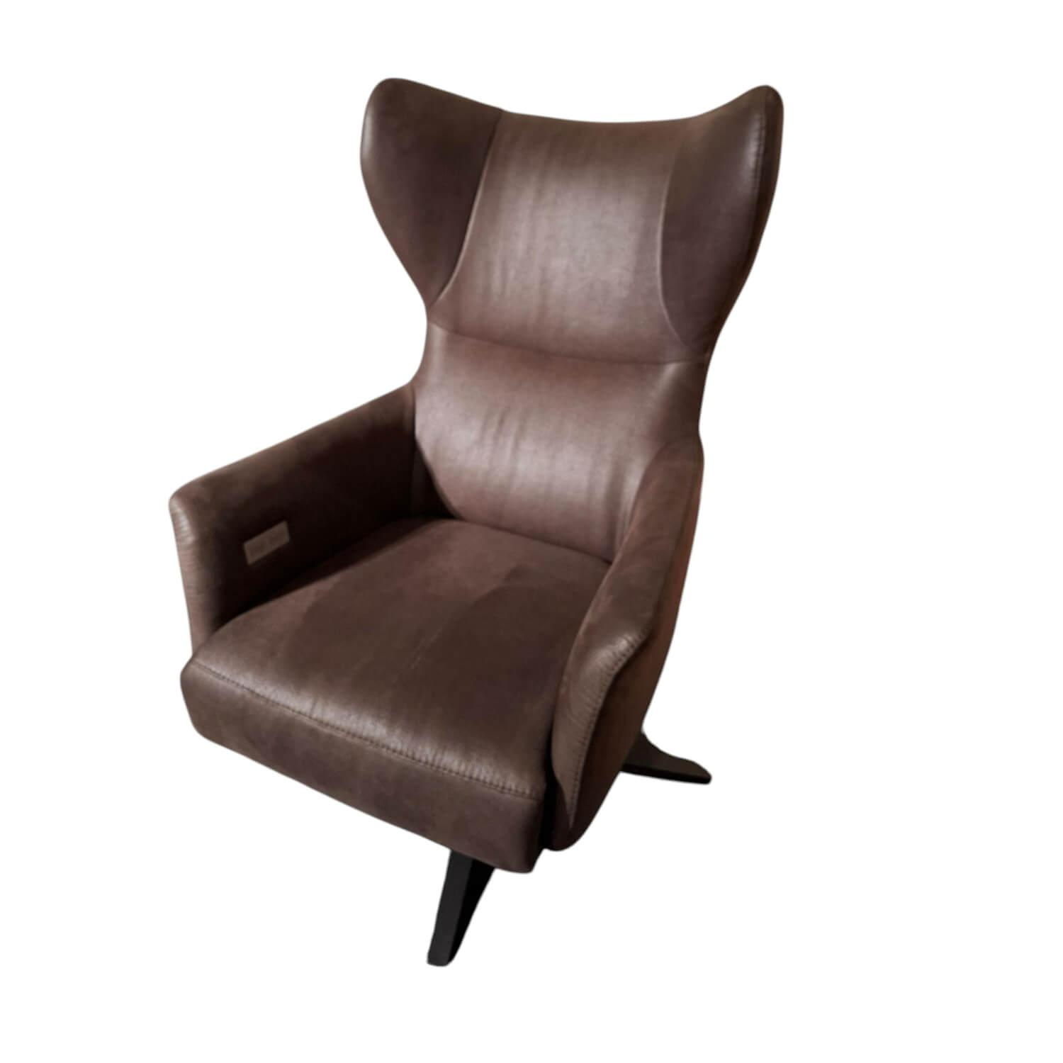 Comfort Republic - Relaxsessel Clemens Leder Relax 123 Espresso Braun mit Verstellfunktion - 1