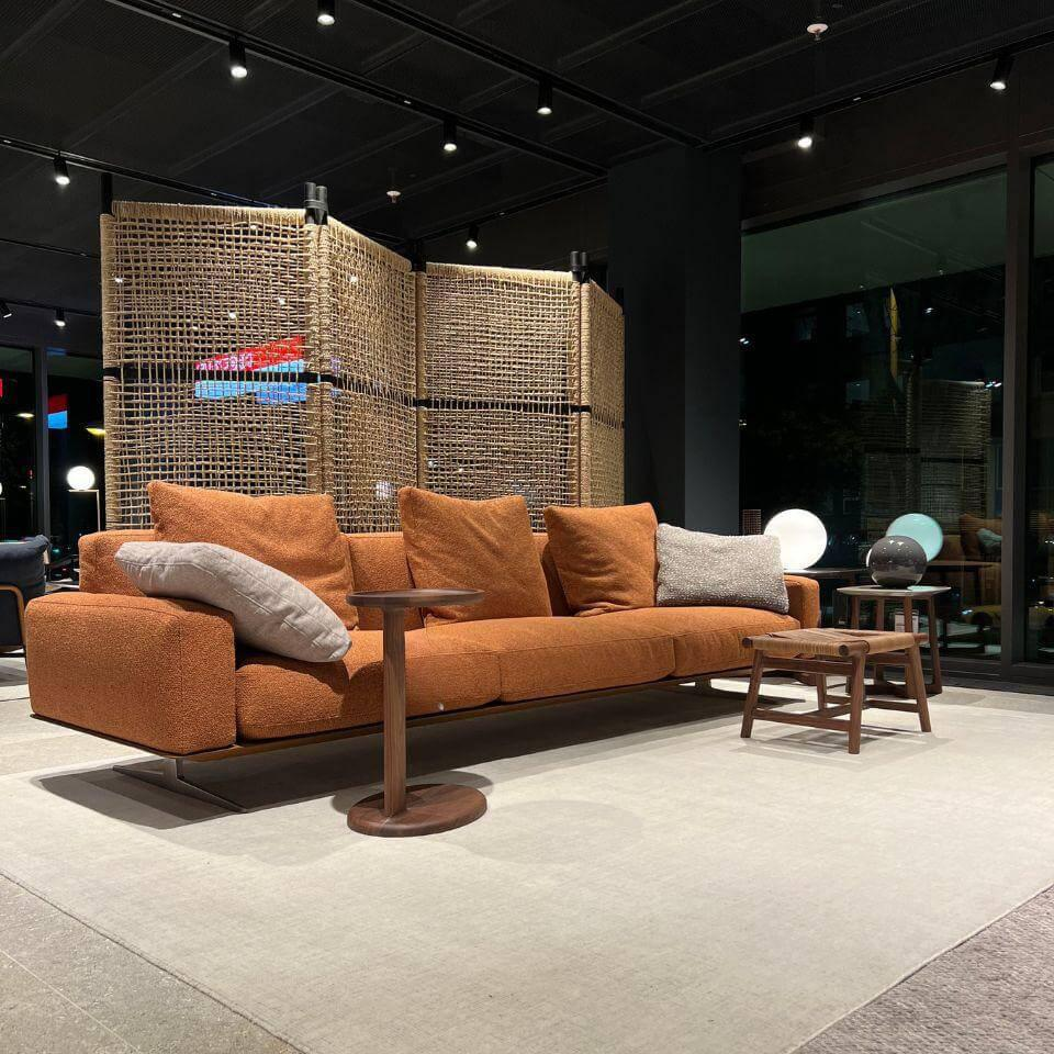 Flexform - Sofa Soft Dream Stoff Elettra Extra N207 Metallgestell Kernleder Bezogen Gestell Metall Satiniert - 7