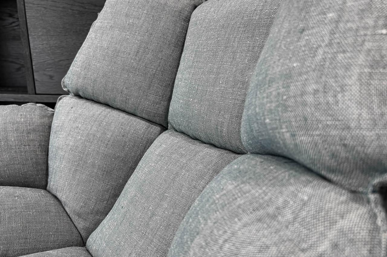 B&B Italia - Sessel Husk Stoff Extra Erli Hellblau Schale Weiß Untergestell Lack Weiß - 6