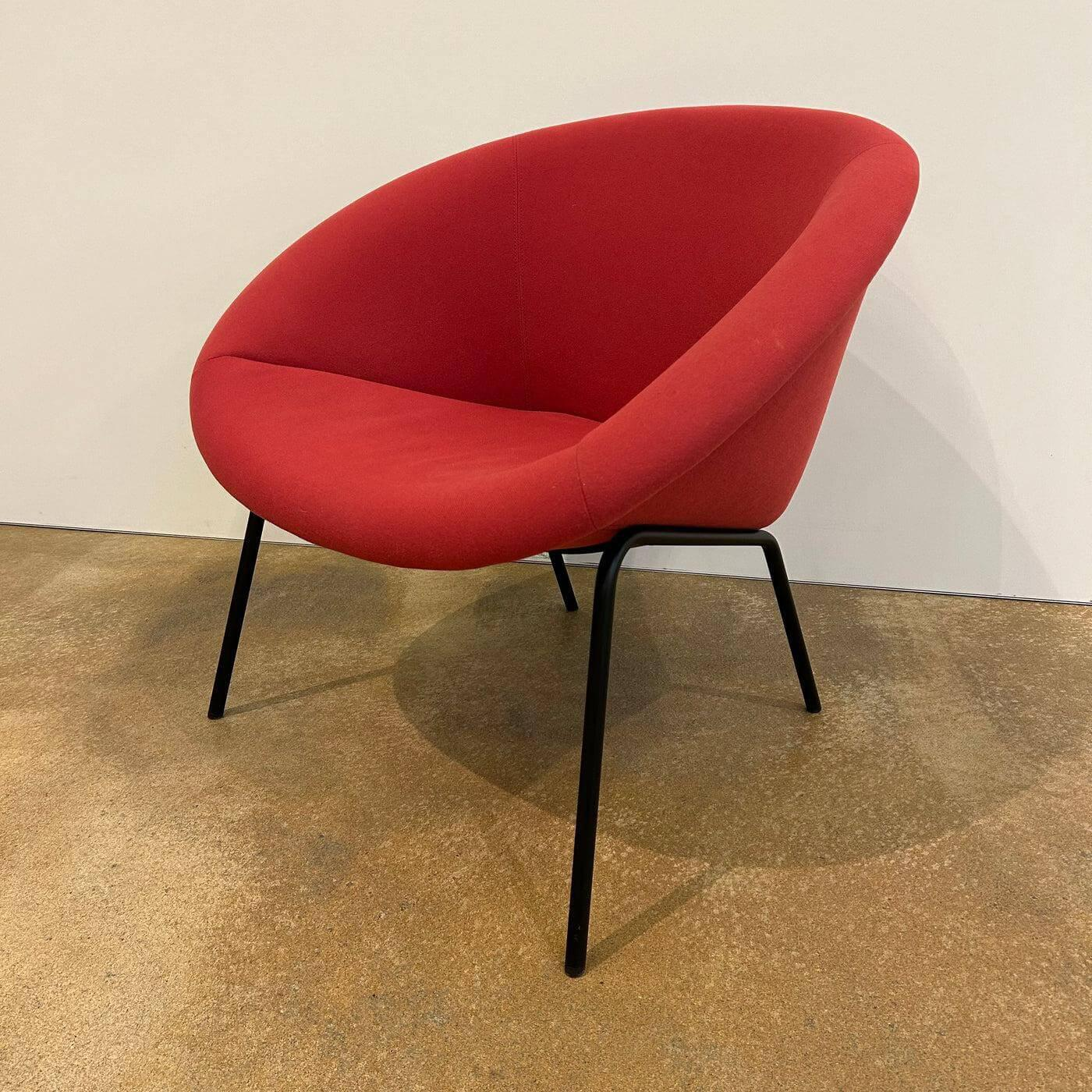 Walter Knoll - Sessel 369 10 Stoff Connor 3002 Rot Gestell Schwarz Matt Inklusive Kunststoffgleiter - 4