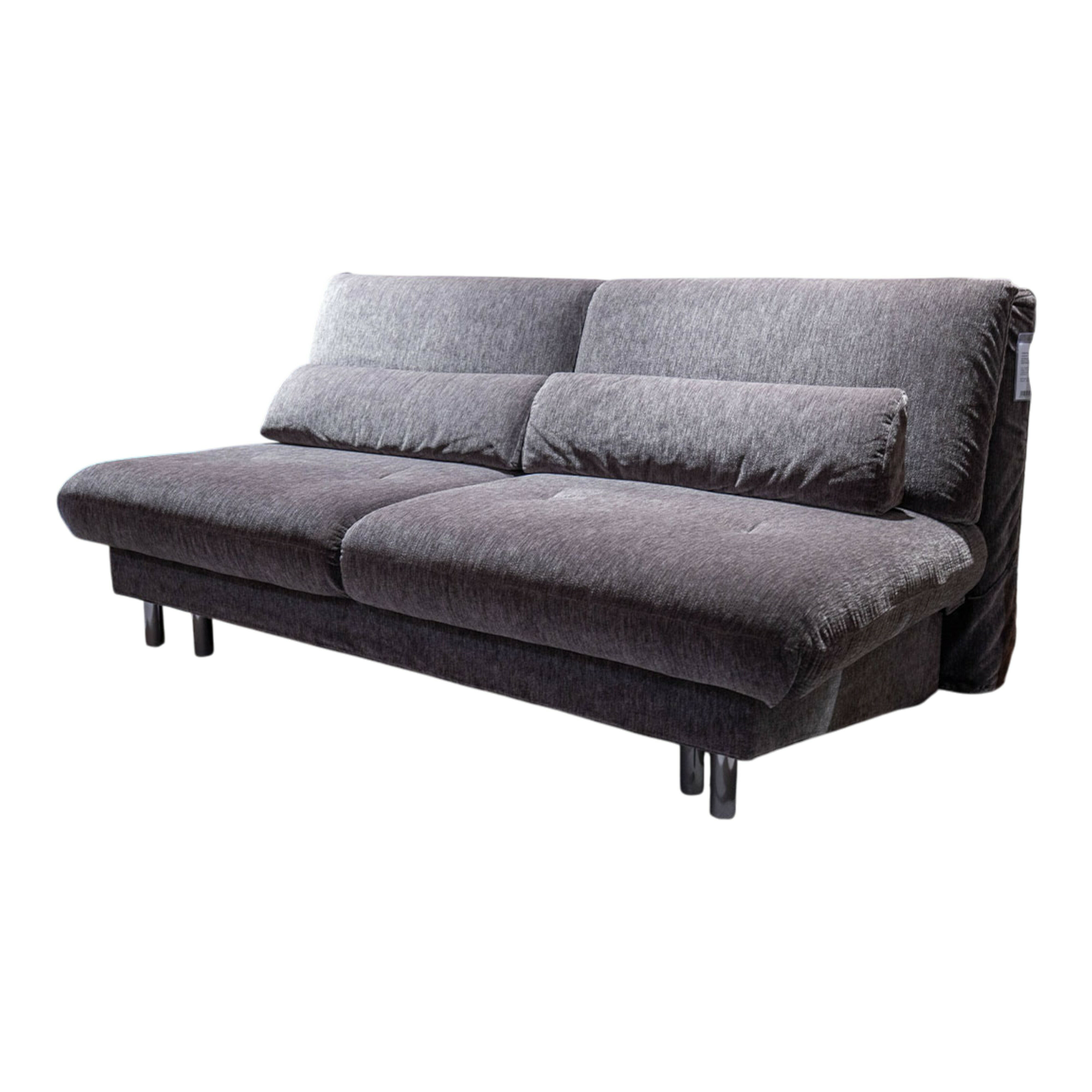 Brühl - Schlafsofa Quint Stoff 2065 0096 Anthrazit Füße Metall Verchromt - 1