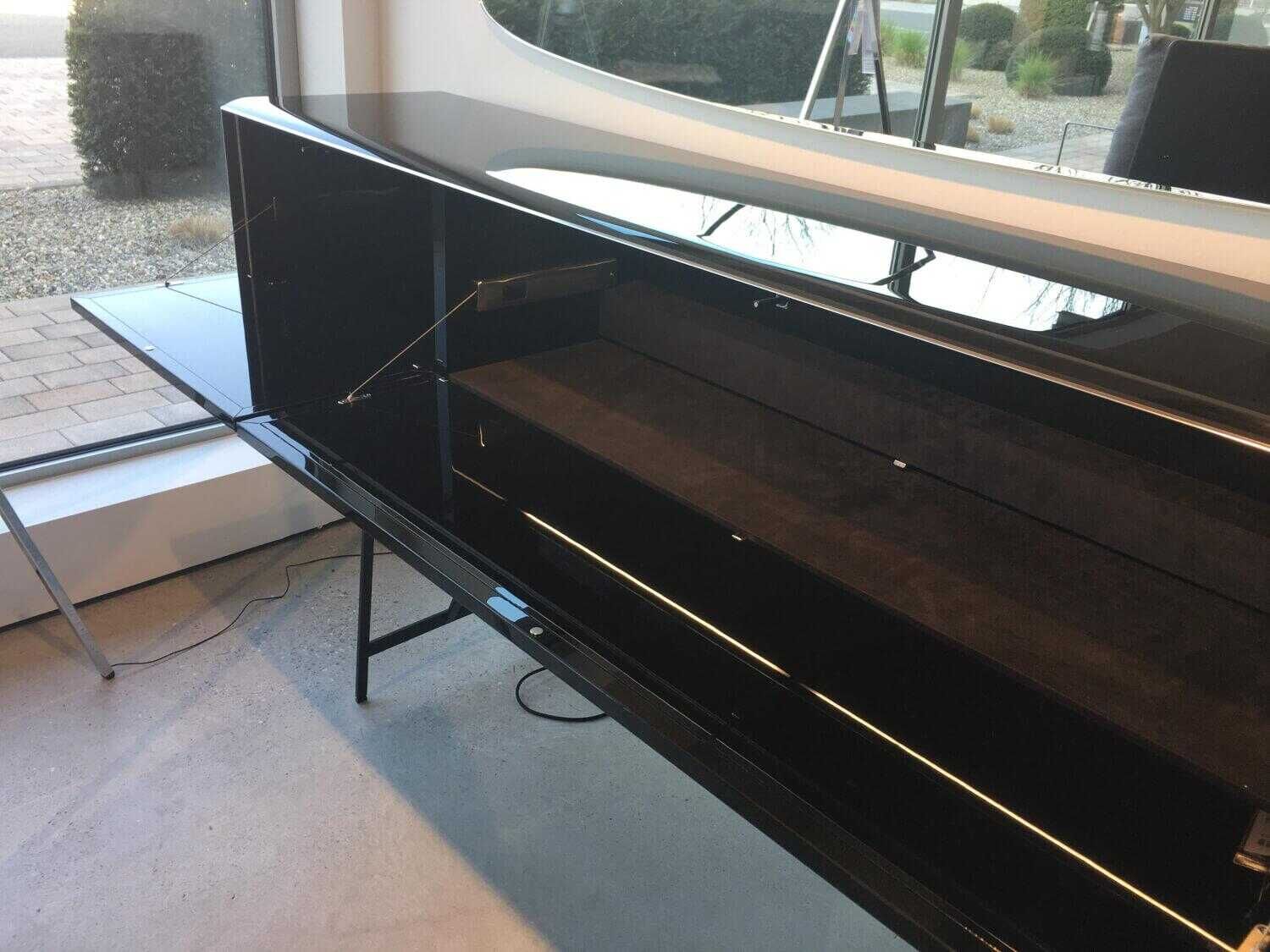 YOMEI - Highboard S 100 Lackiert Schwarz 82 Pantex Hochglanz - 12