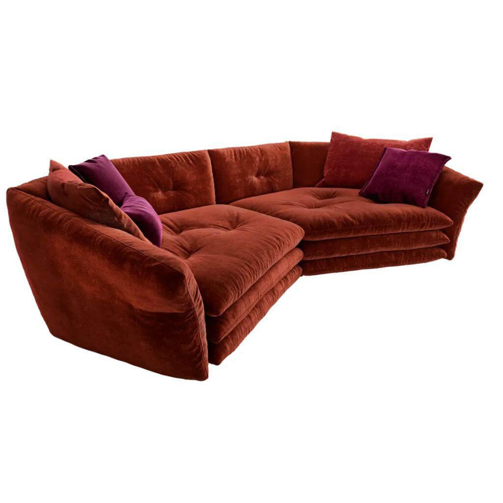 Bretz - Sofa Manyara G 101 Stoff 67 7117 Ruby Rot - 1