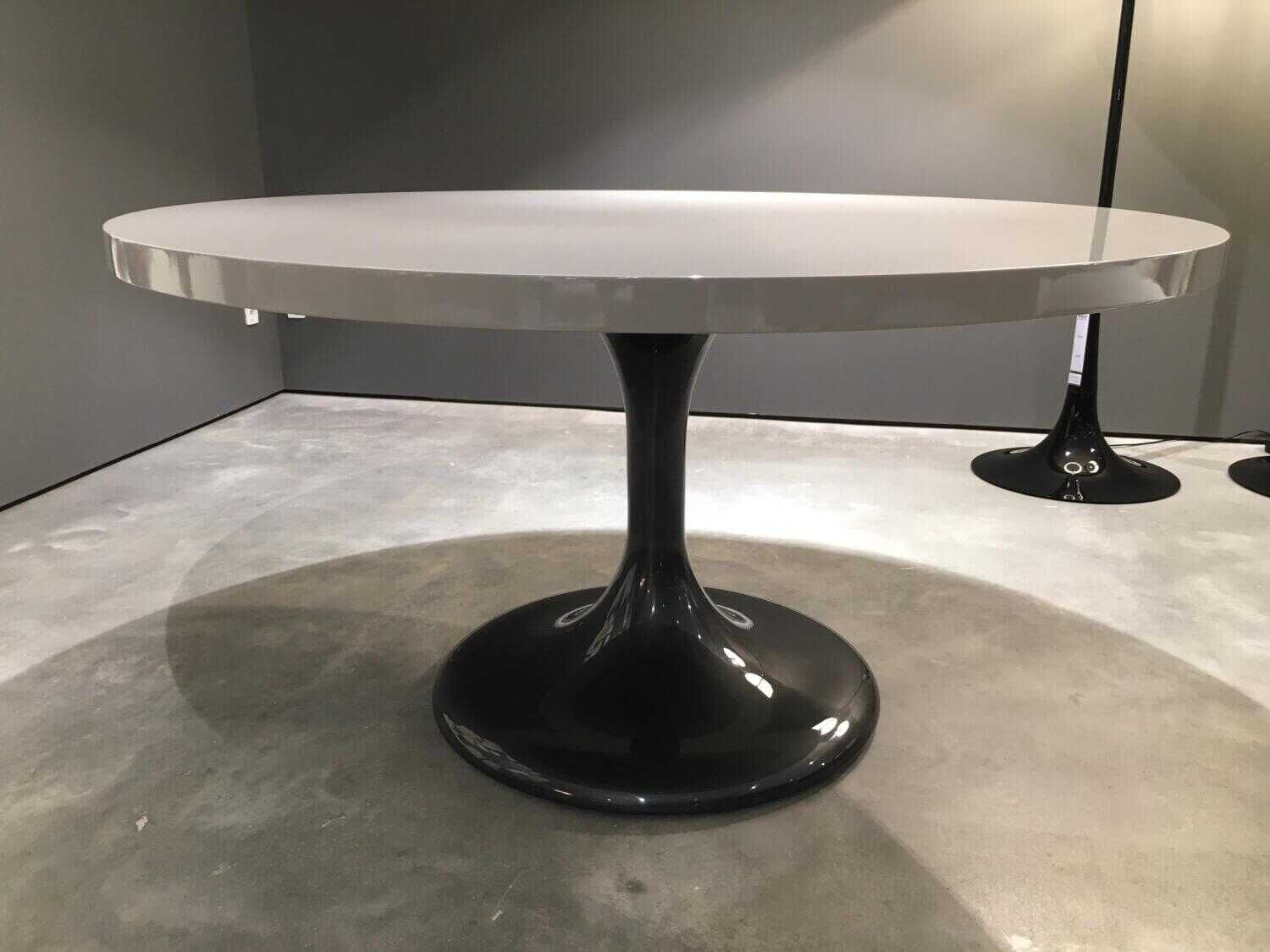 Minotti - Tisch Neto Platte Metall Sand Gestell Glänzend Zinnfarbig - 2