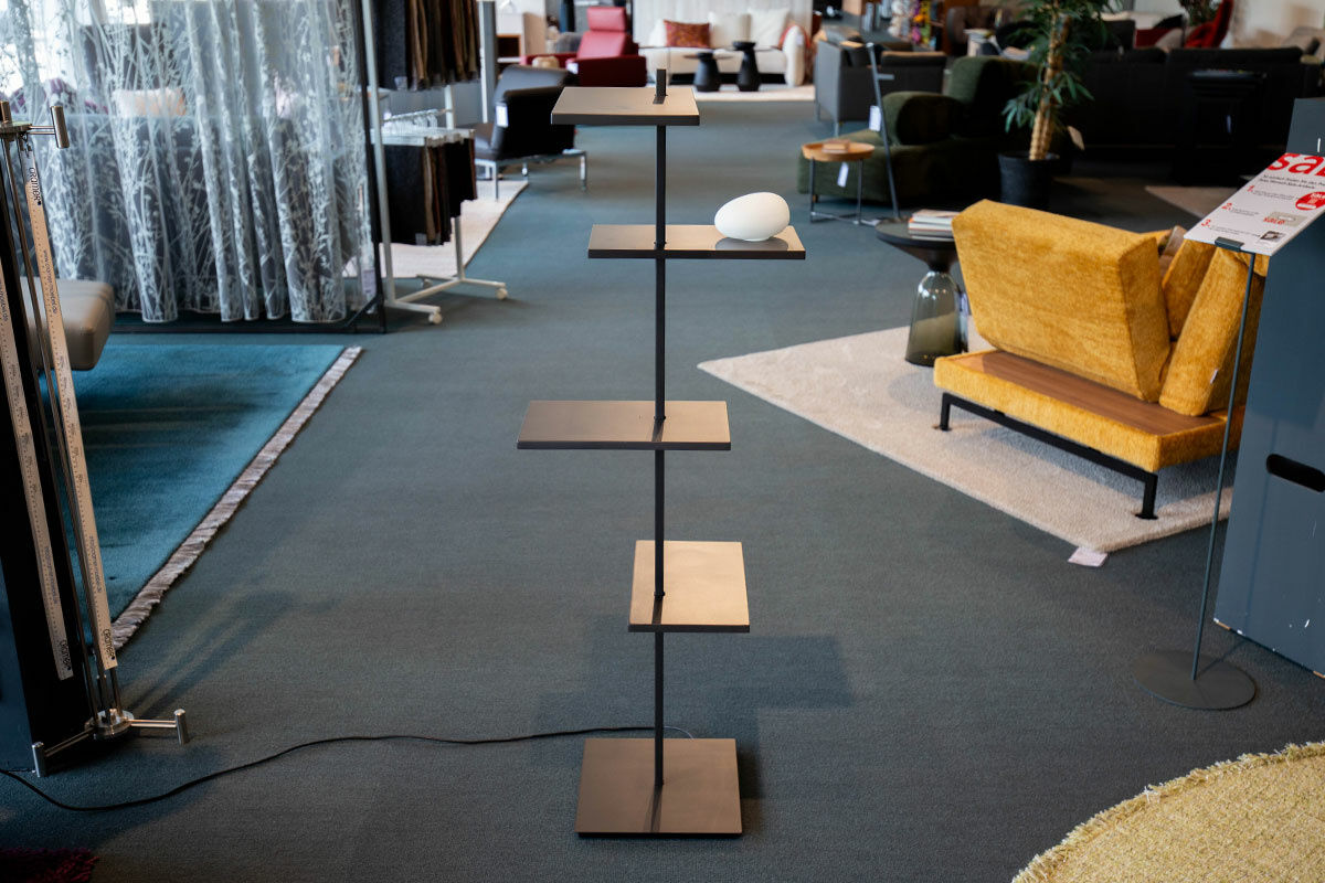 Vibia - Stehleuchte Suite Aluminium Und Stahl Dunkelbraun Leuchtkugel Opalglas - 2