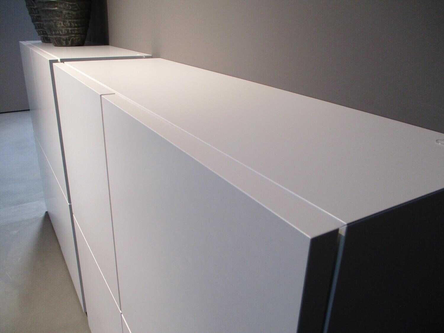 Kettnaker - Highboard Mio Holz Lack Weiß Floatglasböden - 7