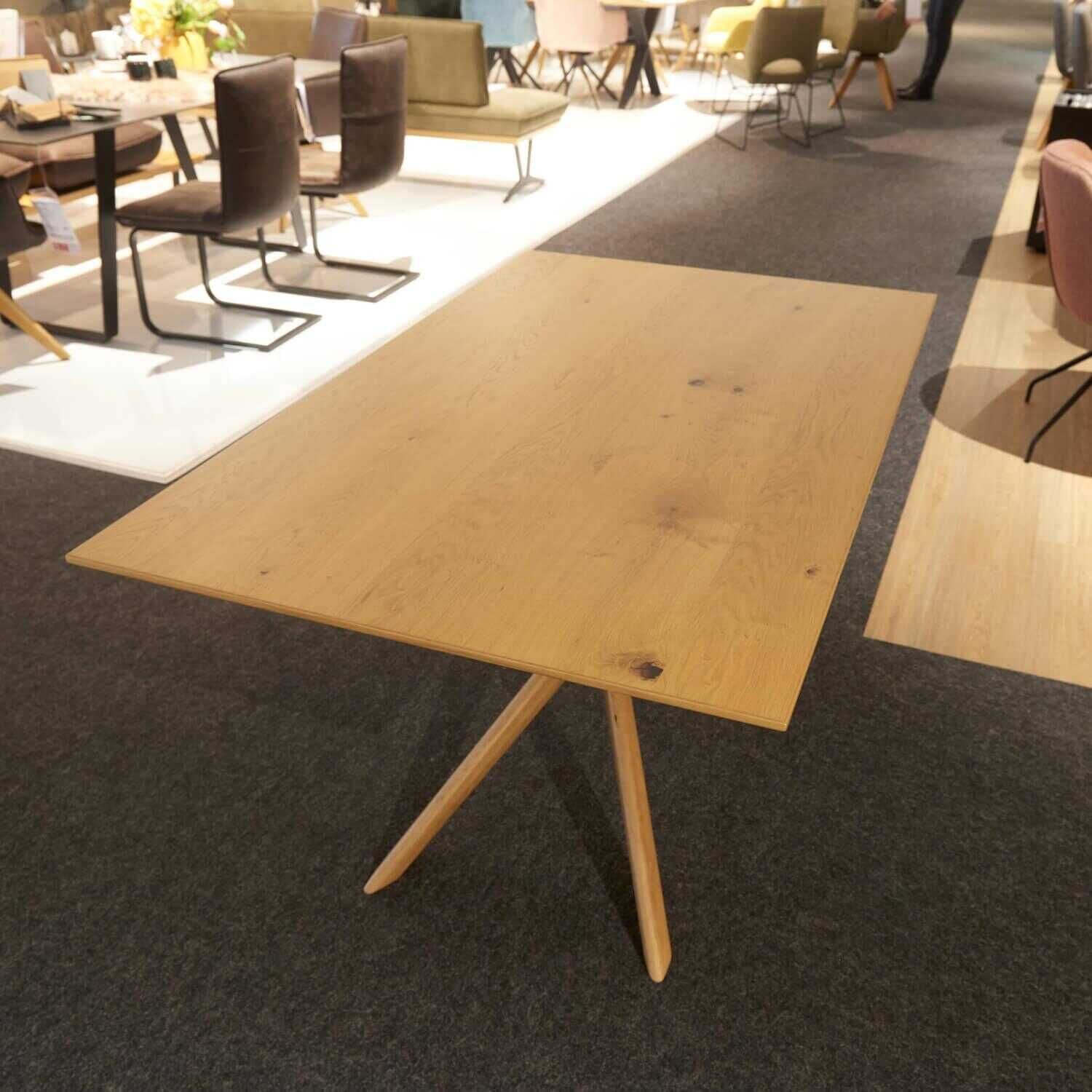 Koinor - Essgruppe Tisch T1005 Eckbank Fraim mit 3 Stühlen S2207 Leder A-India Verde - 3